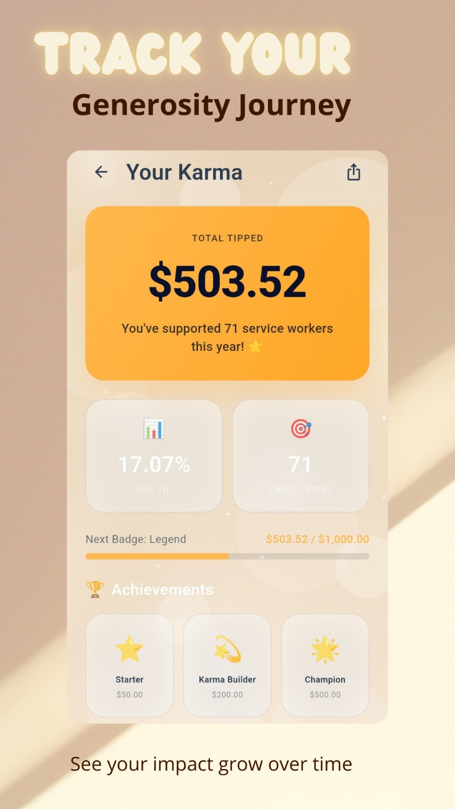 Screenshot 2 of TipKarma - Tip Calculator