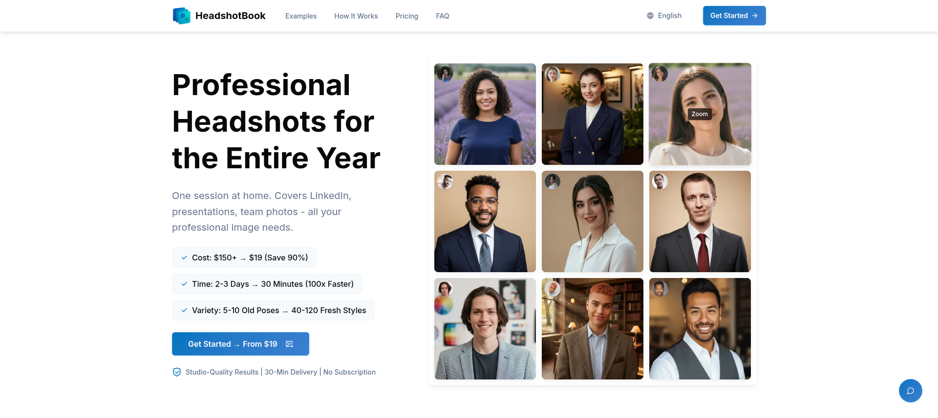 Screenshot 1 of HeadshotBook