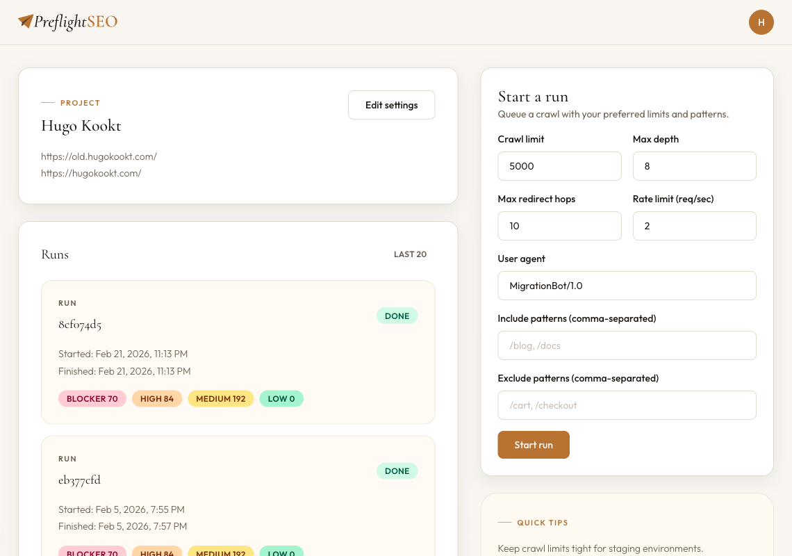 Screenshot 3 of PreflightSEO