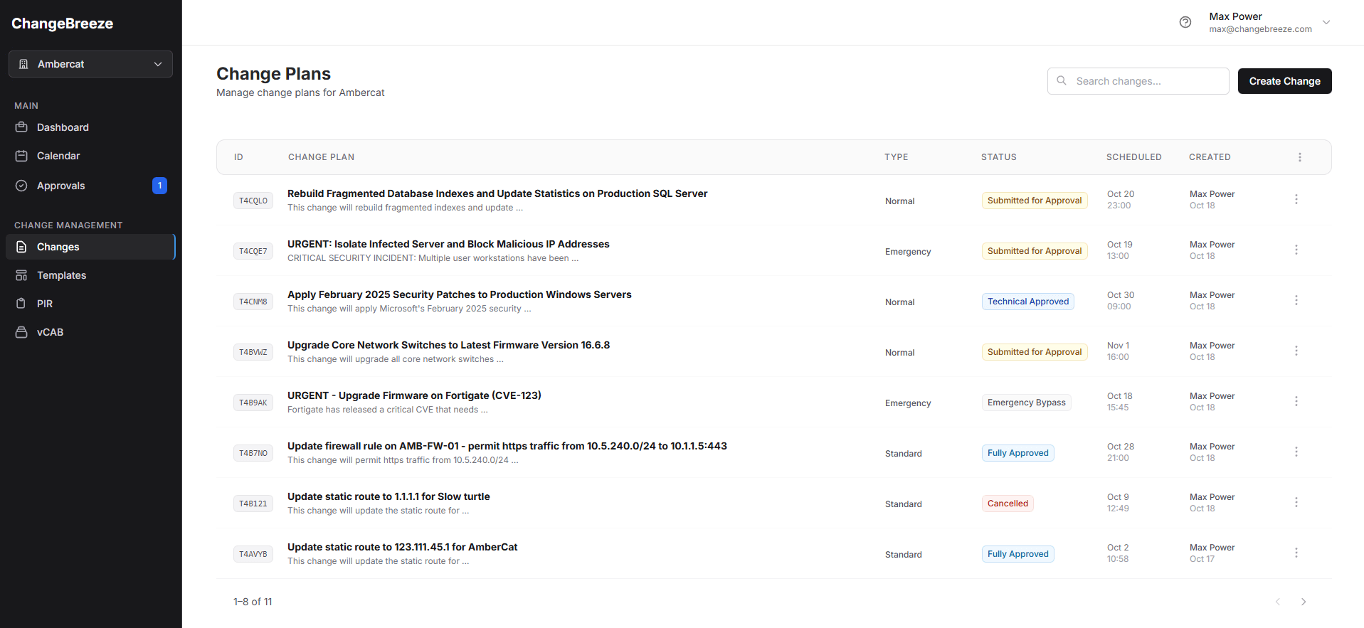 Screenshot 2 of ChangeBreeze