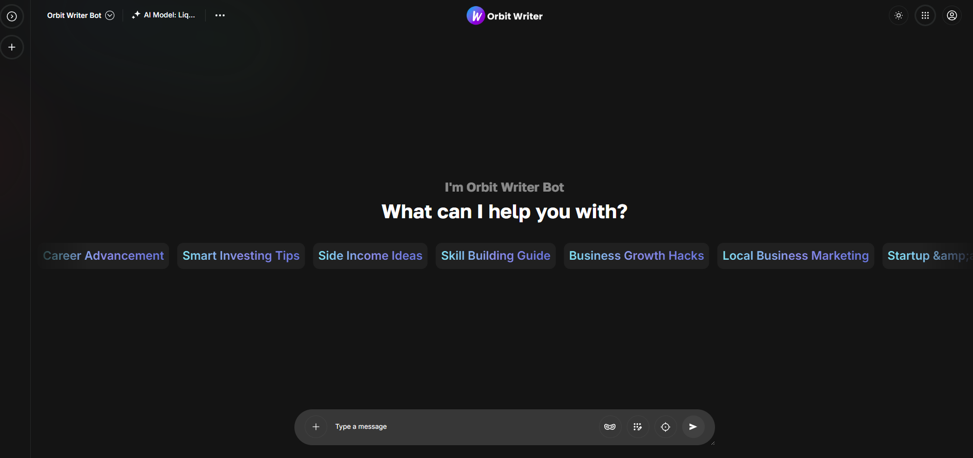 Screenshot 1 of Orbit Writer