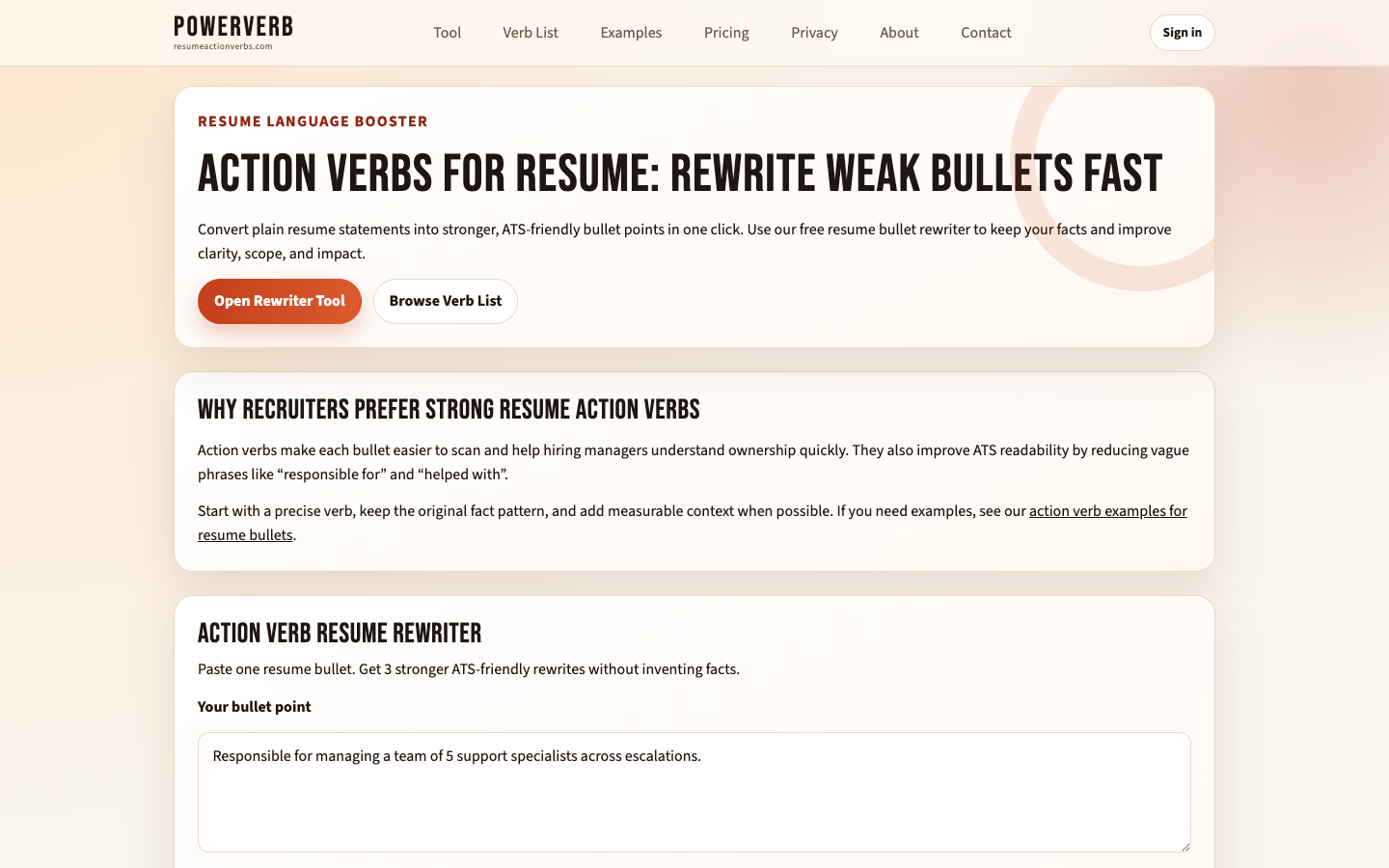 Screenshot 3 of PowerVerb