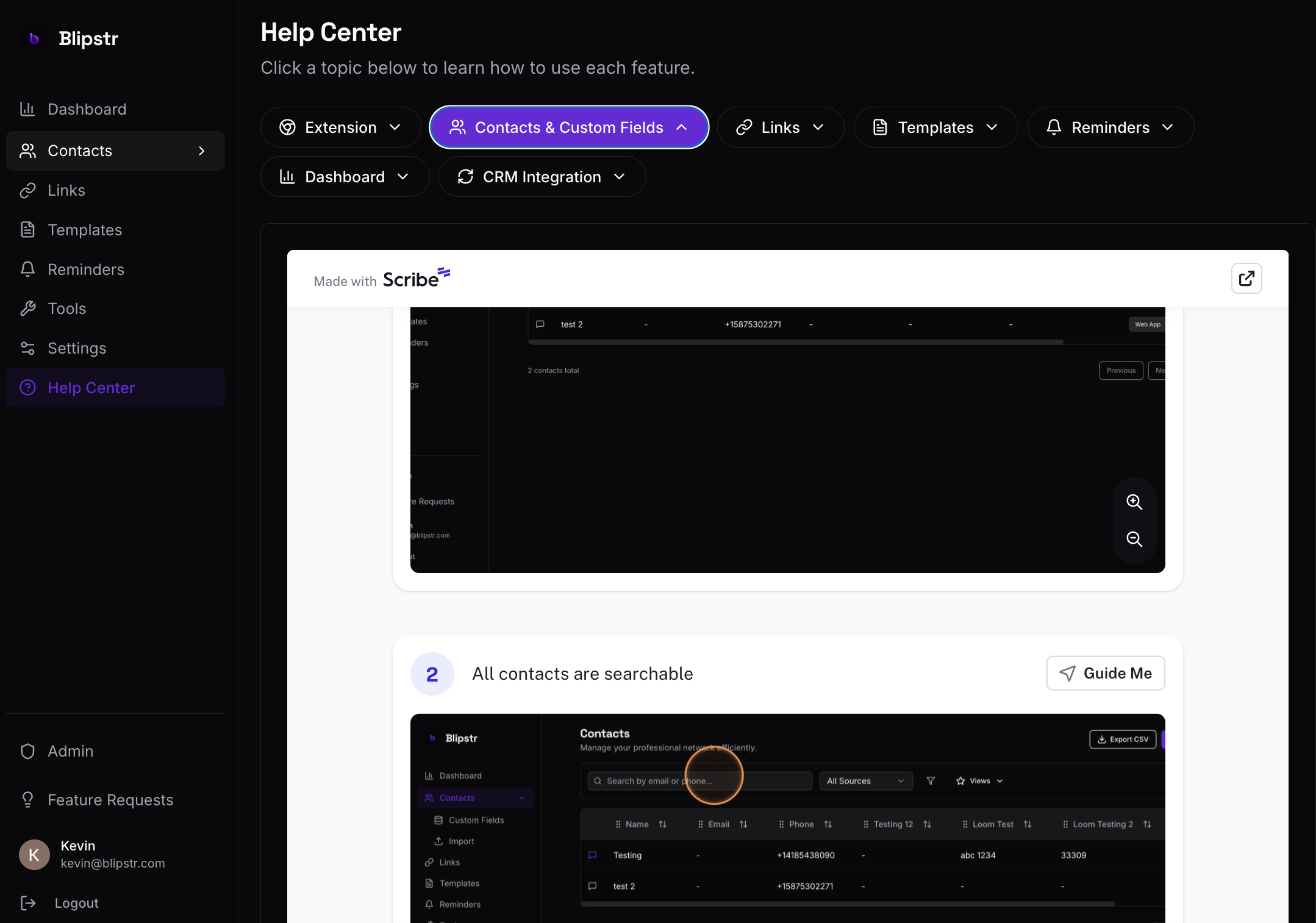 Screenshot 5 of Blipstr - Prospecting Sidecar
