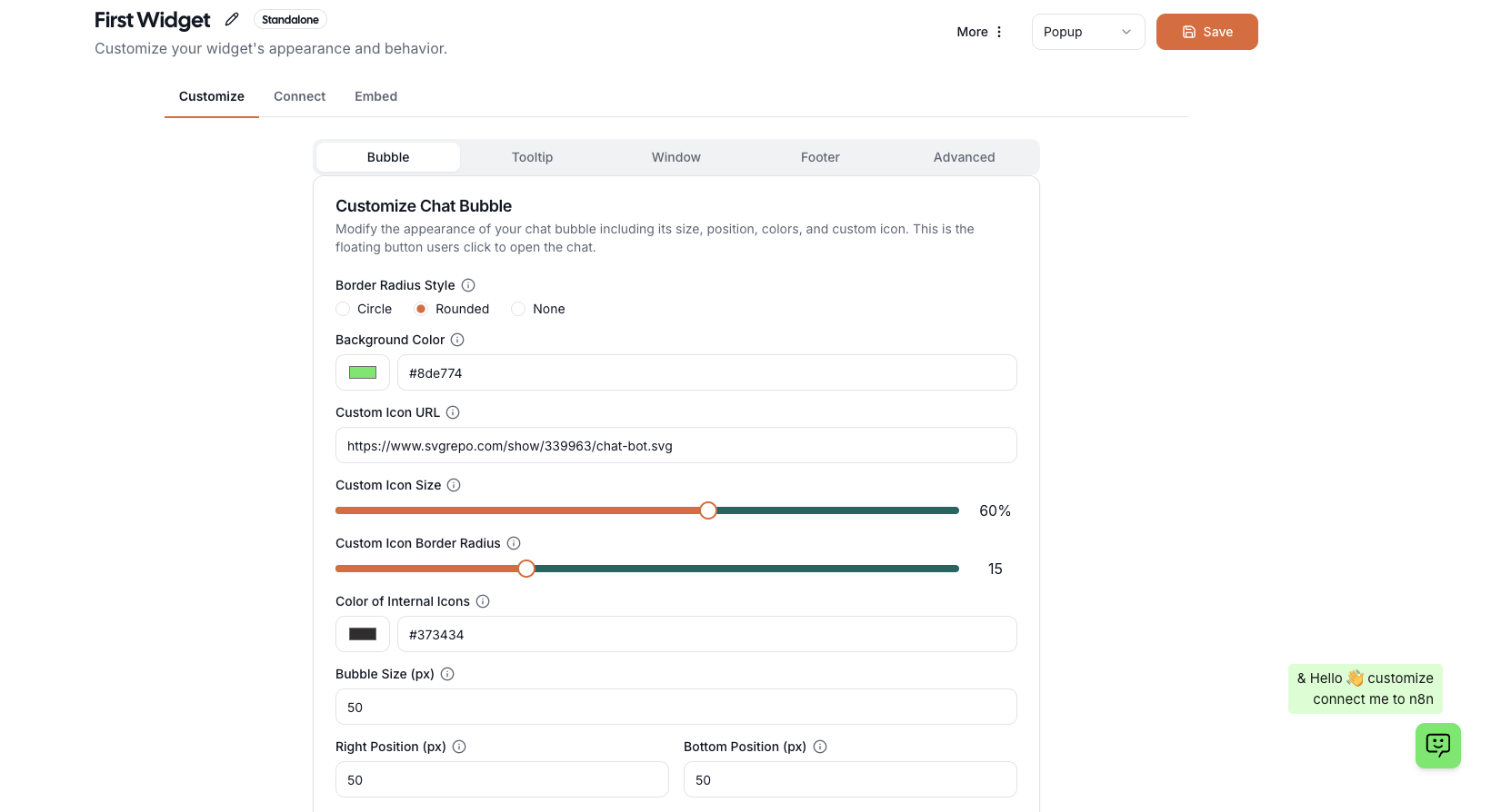 Screenshot 3 of N8N Chat UI