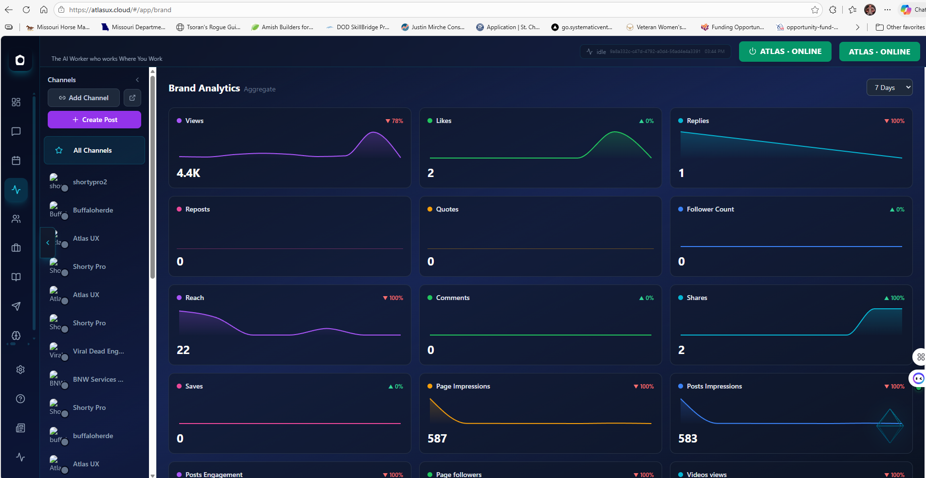 Screenshot 1 of Atlas UX