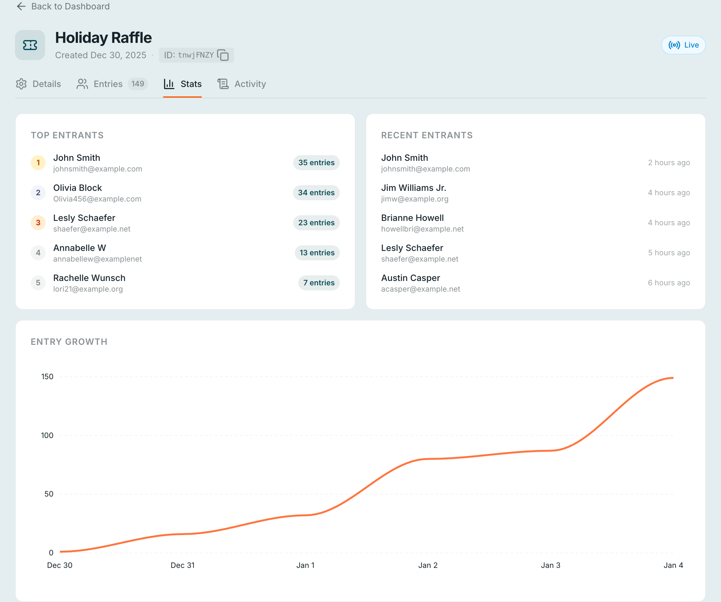 Screenshot 2 of Rafflebase
