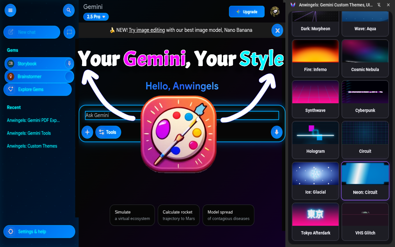 Screenshot 1 of Anwingels: Premium Themes, Live Editor
