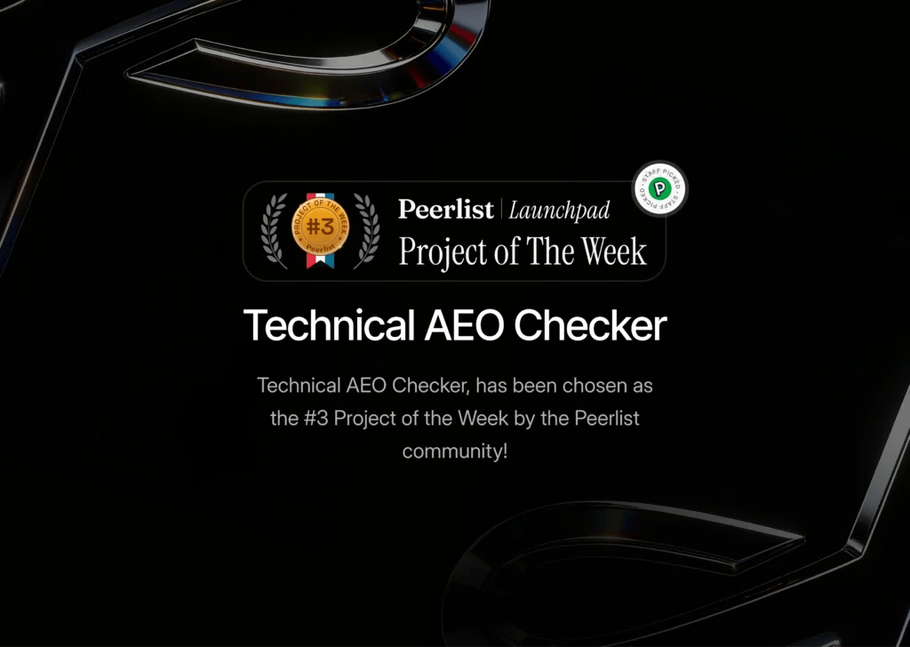 Screenshot 3 of AEO Technical Check