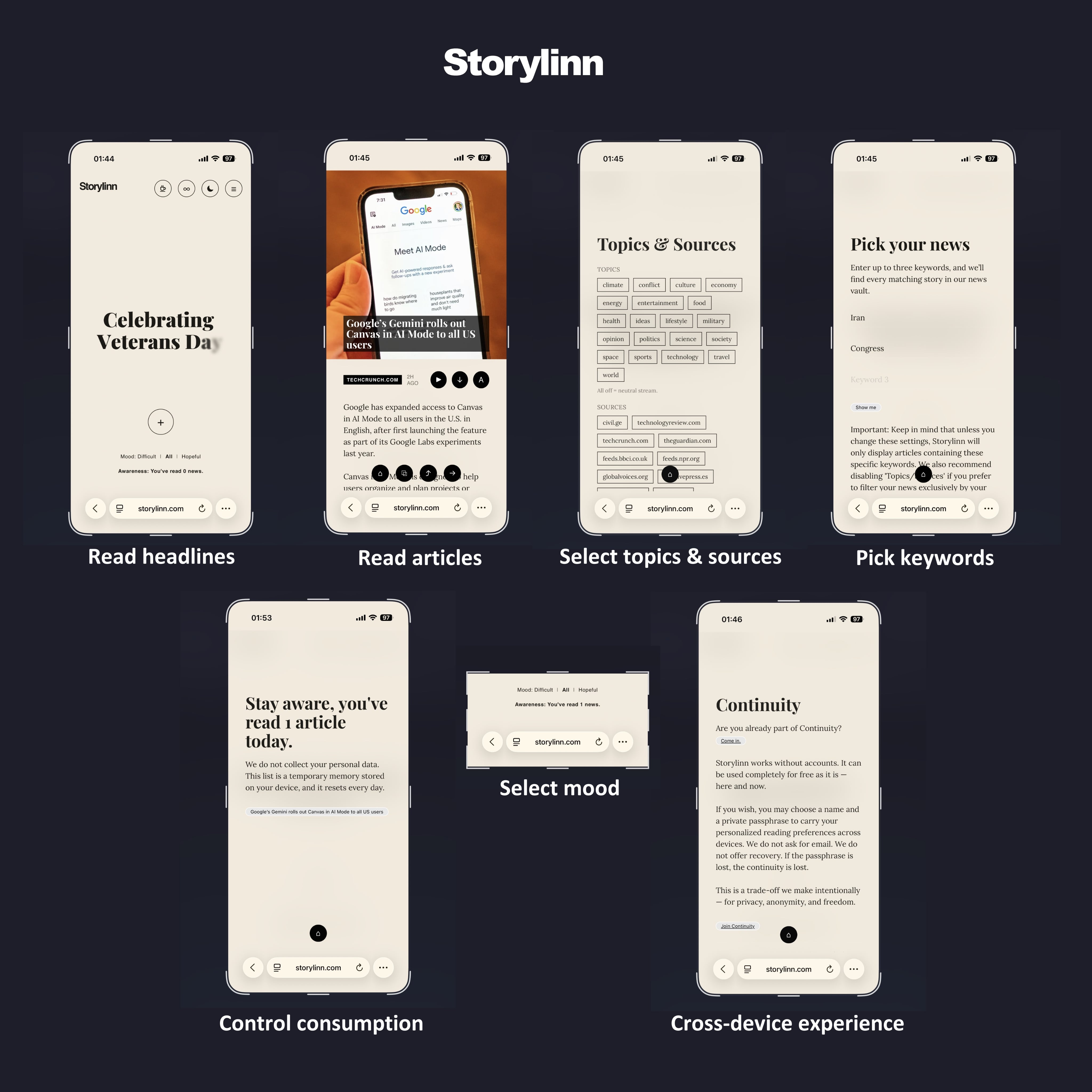 Screenshot 1 of Storylinn