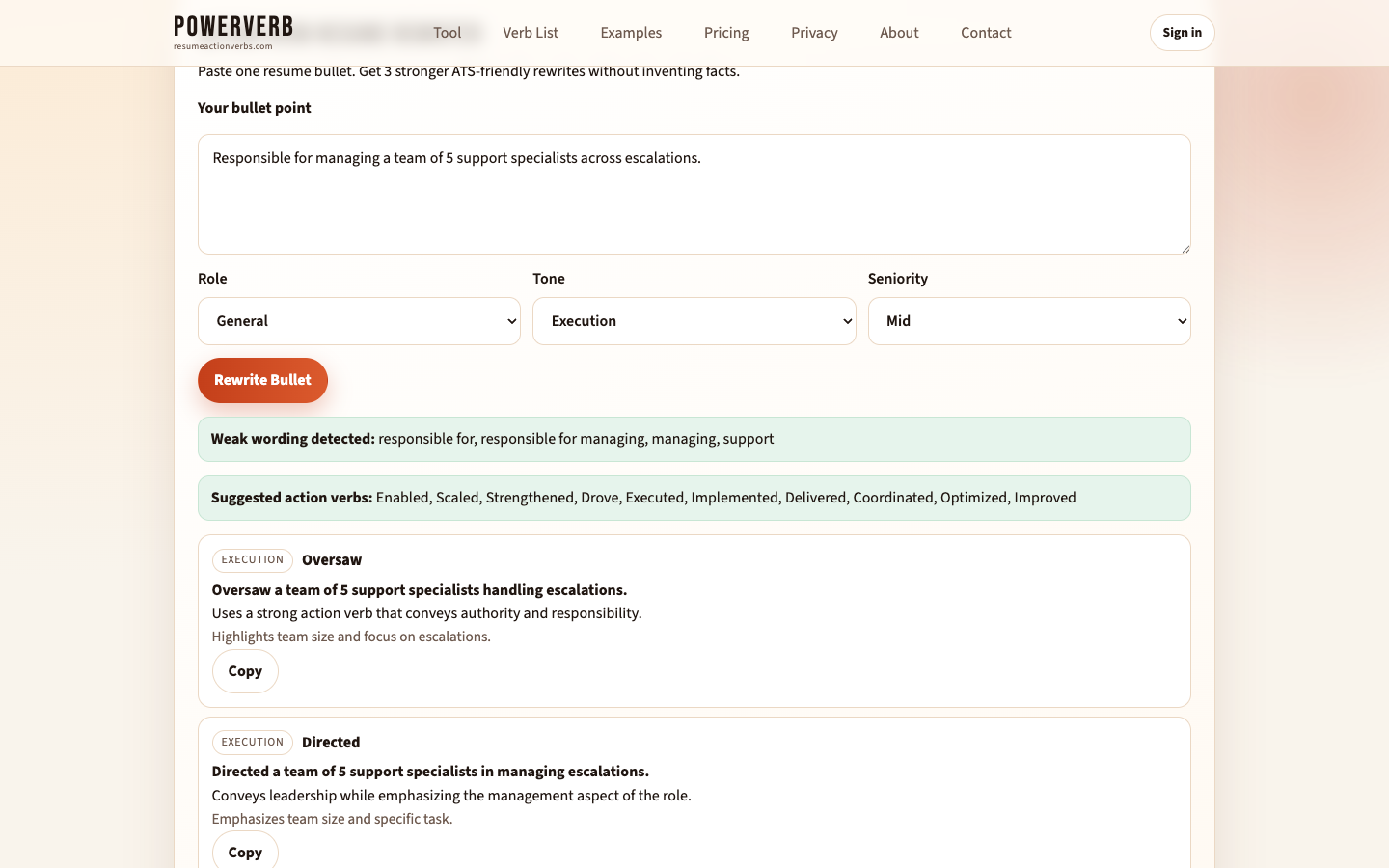 Screenshot 1 of PowerVerb