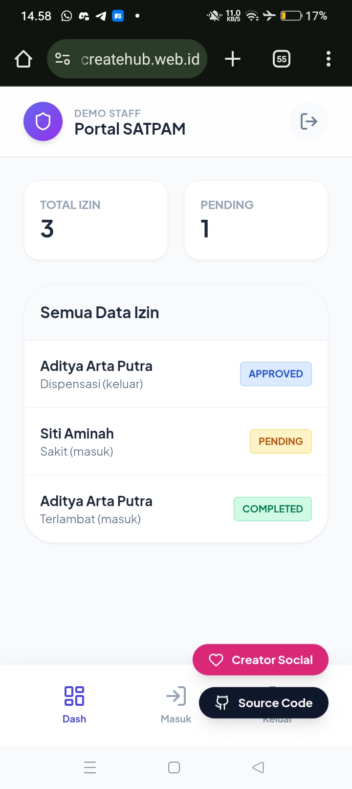 Screenshot 6 of E-Izin SMK Muhammadiyah Bandongan.