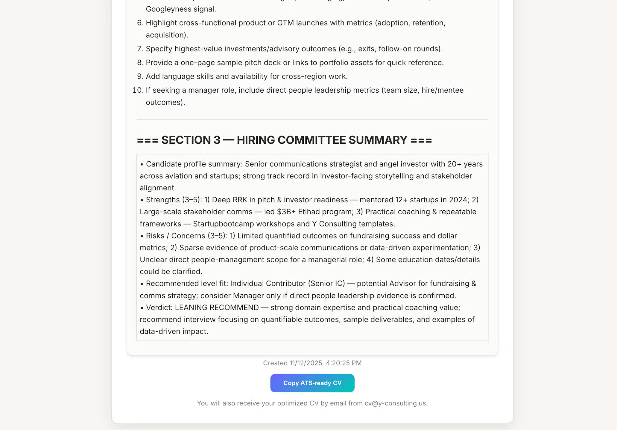 Screenshot 6 of AI CV Optimizer
