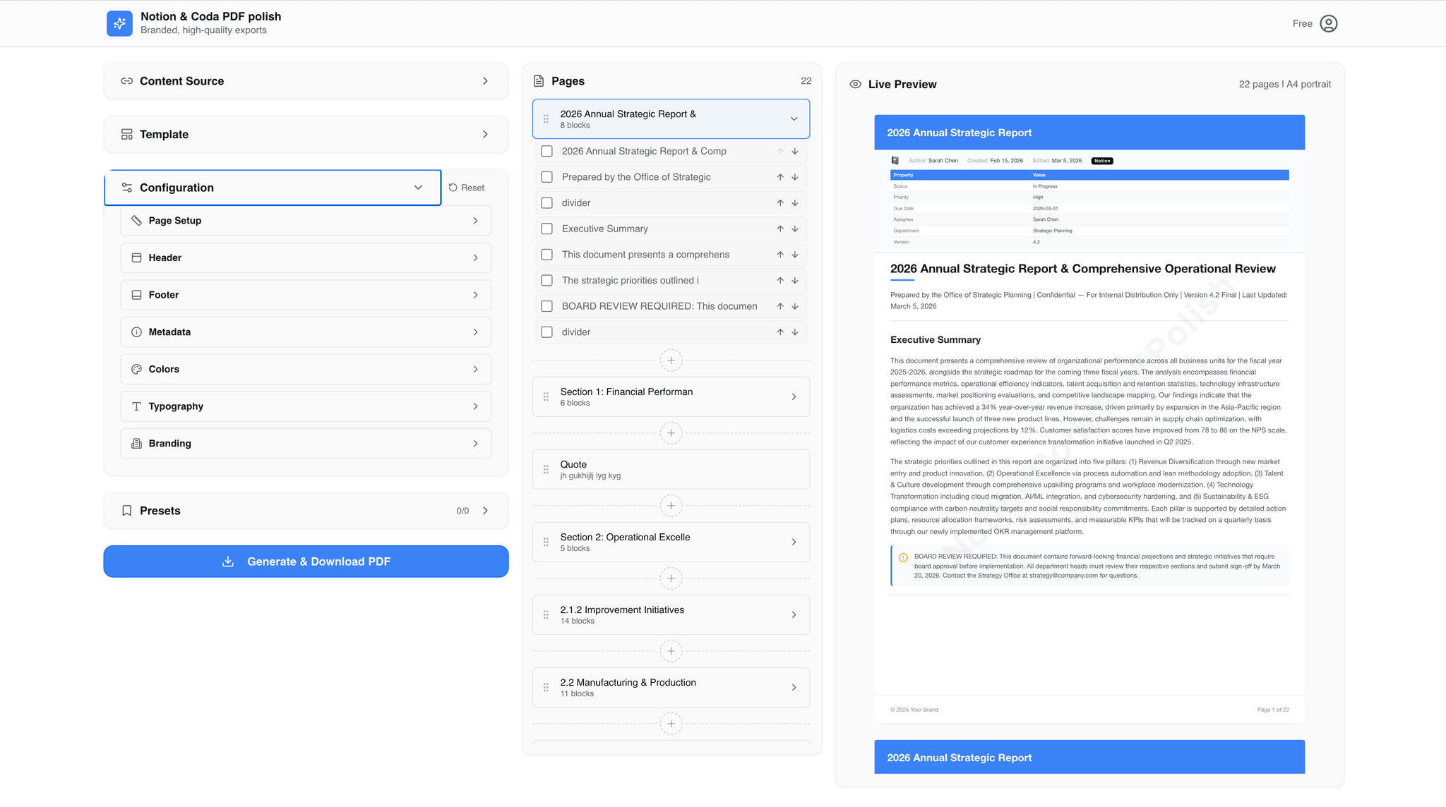 Screenshot 2 of NotionCodaPDF