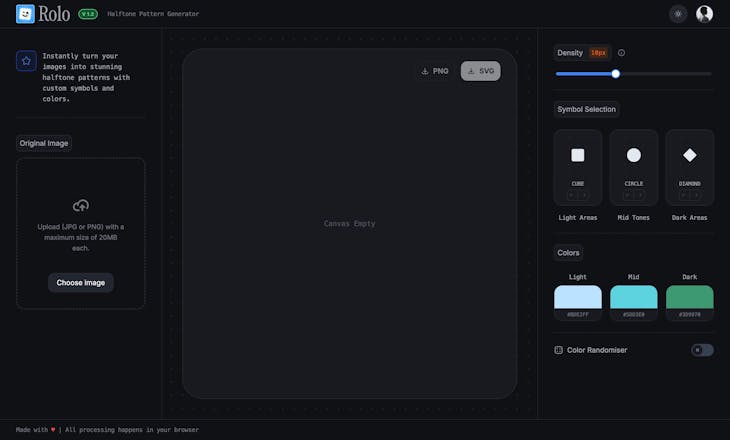 Screenshot 2 of Rolo - Halftone Pattern Generator