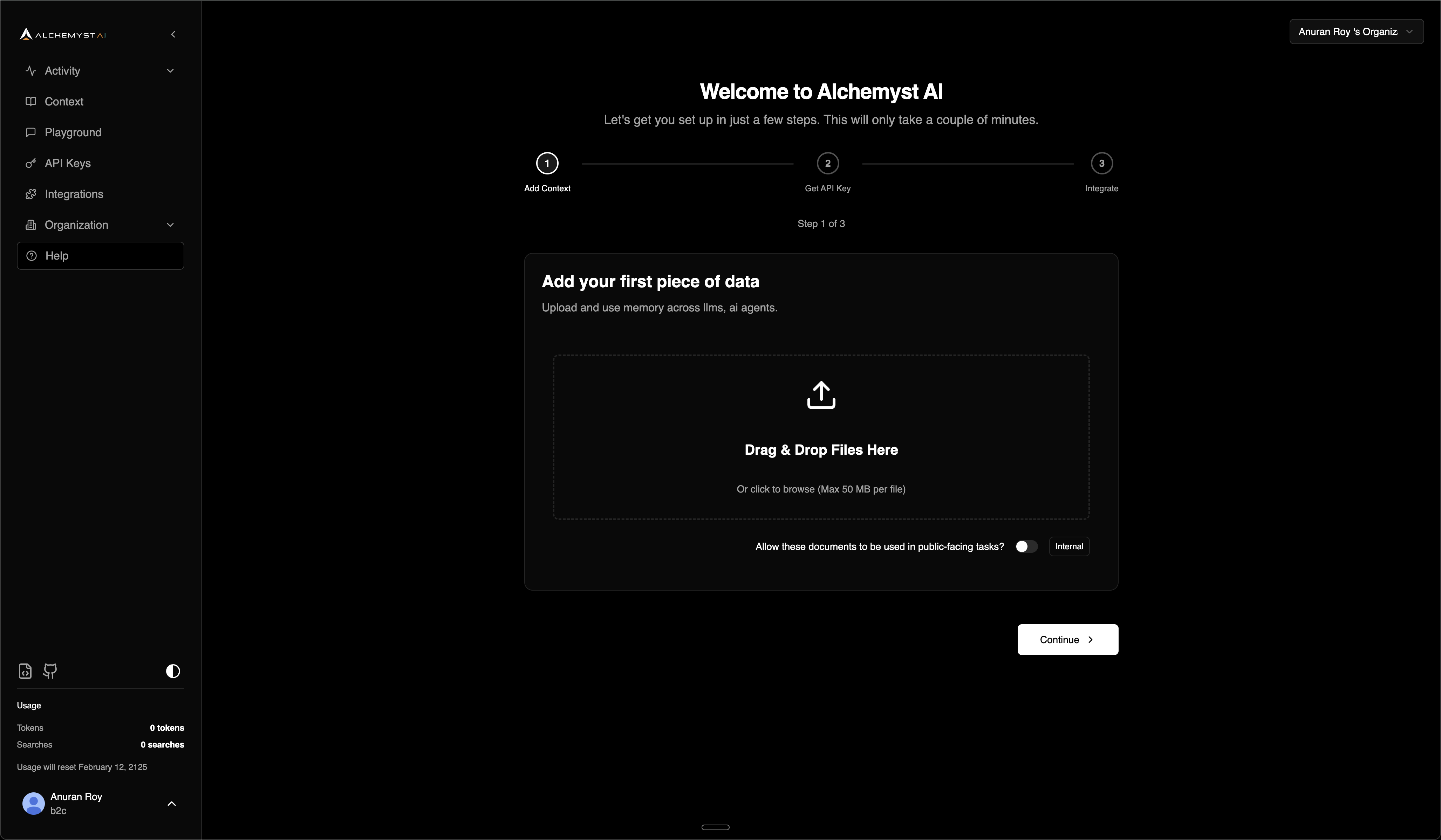 Screenshot 1 of Alchemyst AI