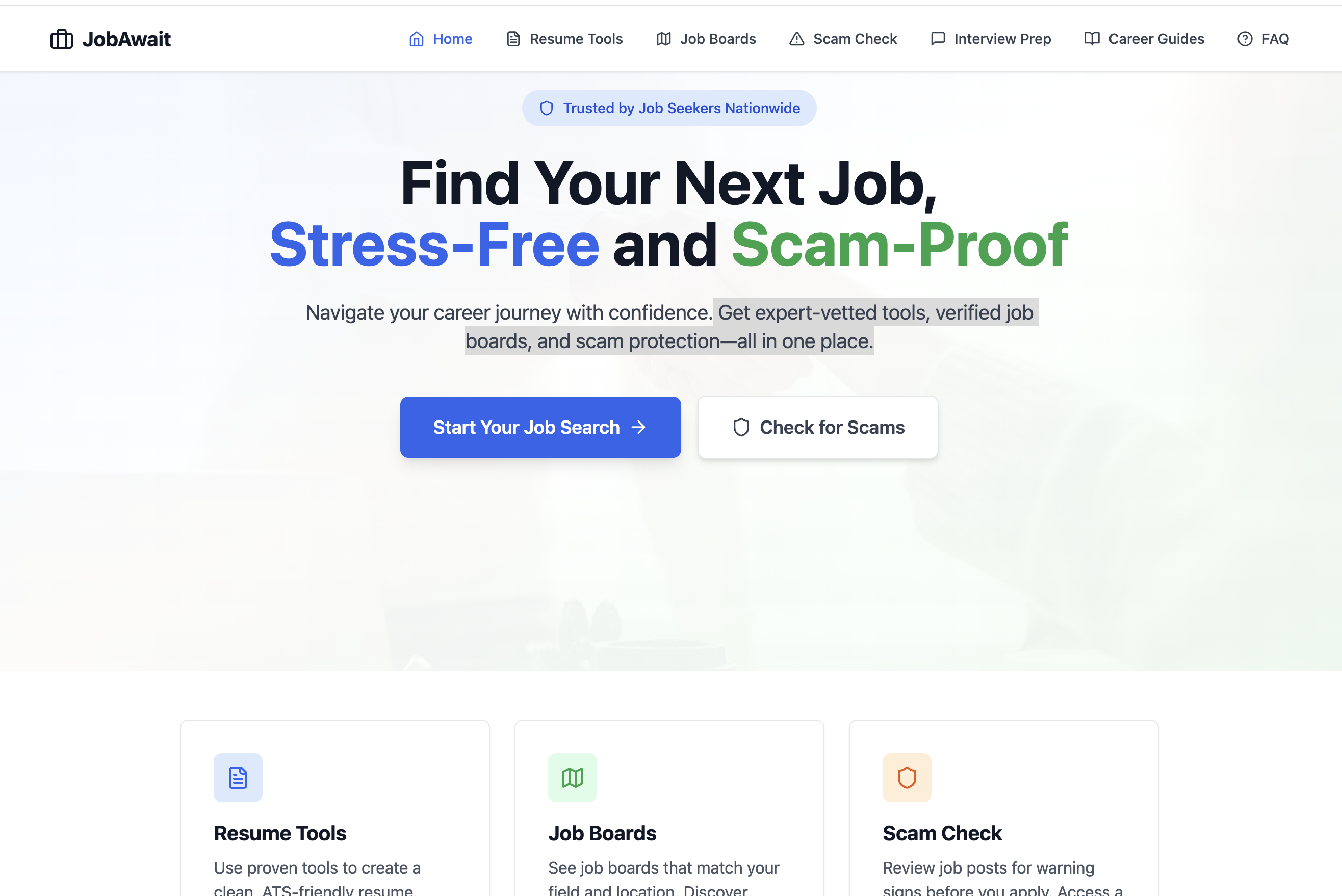 Screenshot 1 of JobAwait
