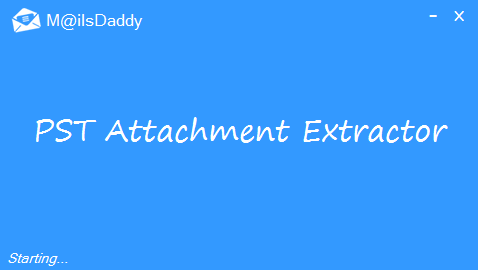 Screenshot 1 of MailsDaddy PST Attachment Extractor