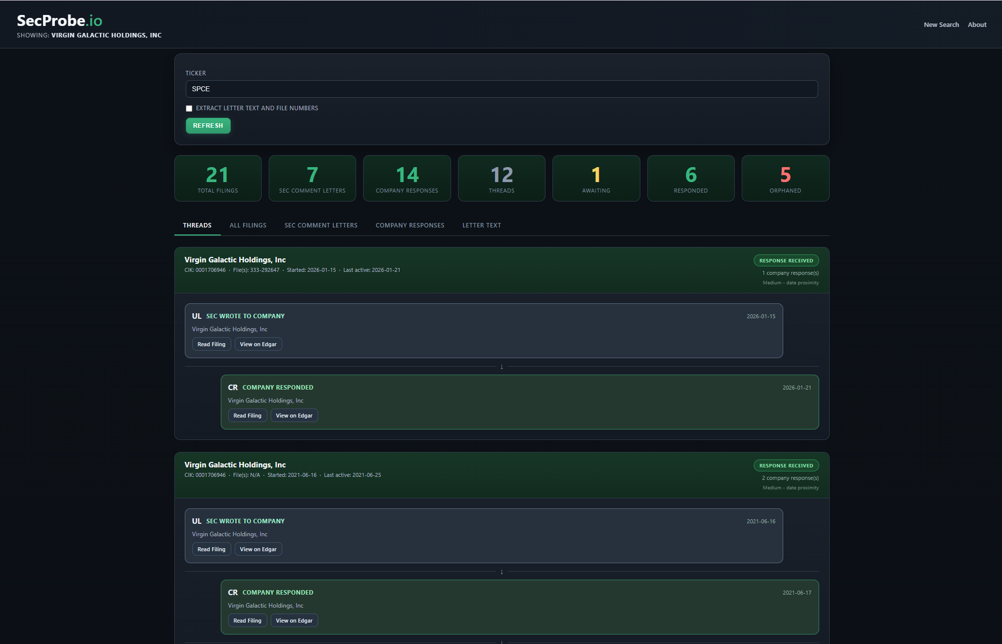 Screenshot 1 of SecProbe.io