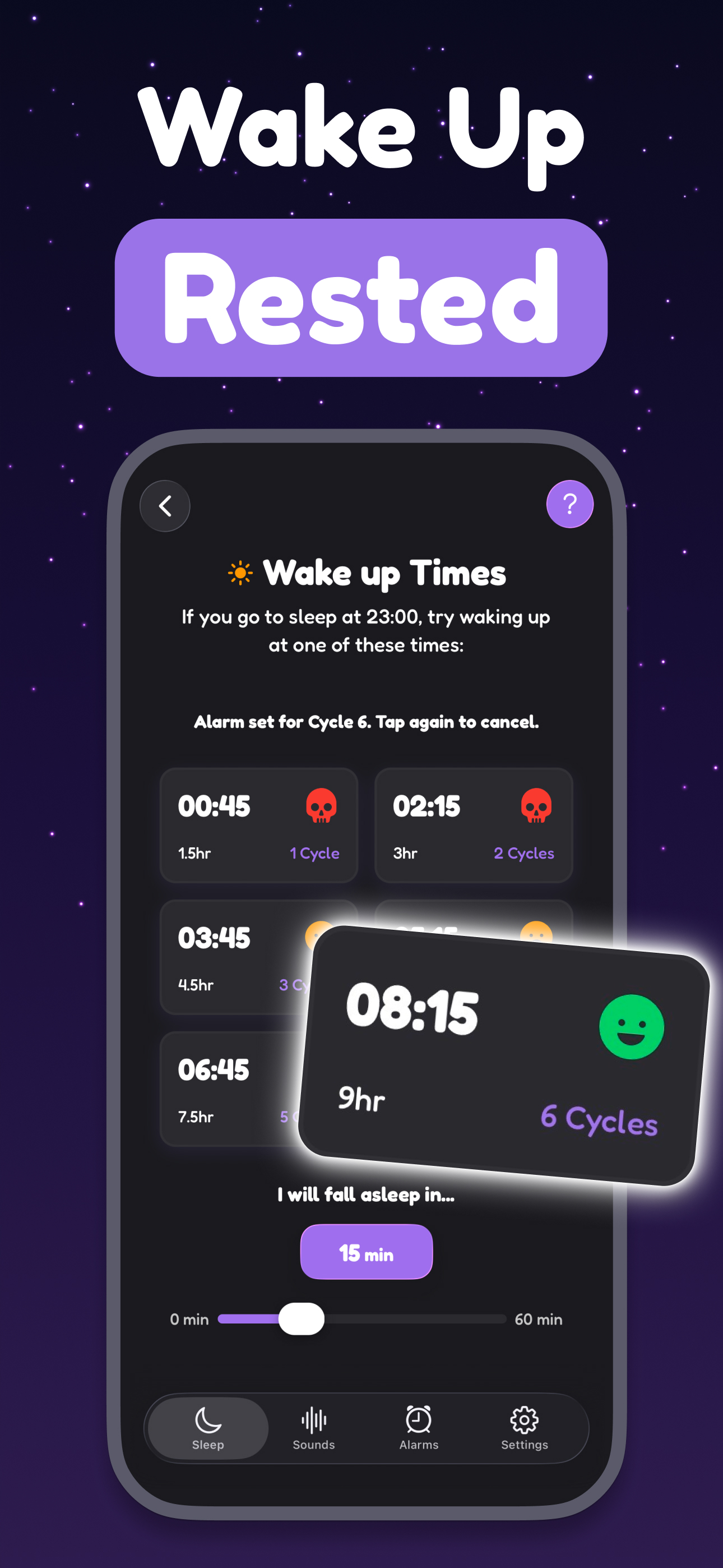 Screenshot 2 of FixSleep - Sleep Cycles Alarm