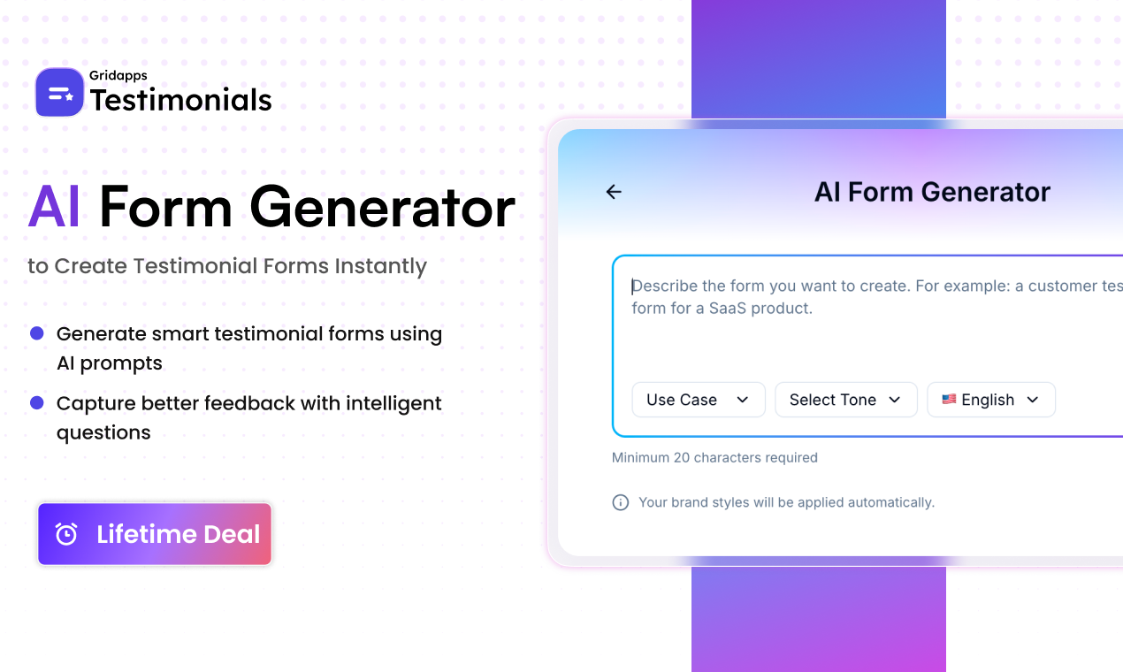 Screenshot 2 of Gridapps Testimonials
