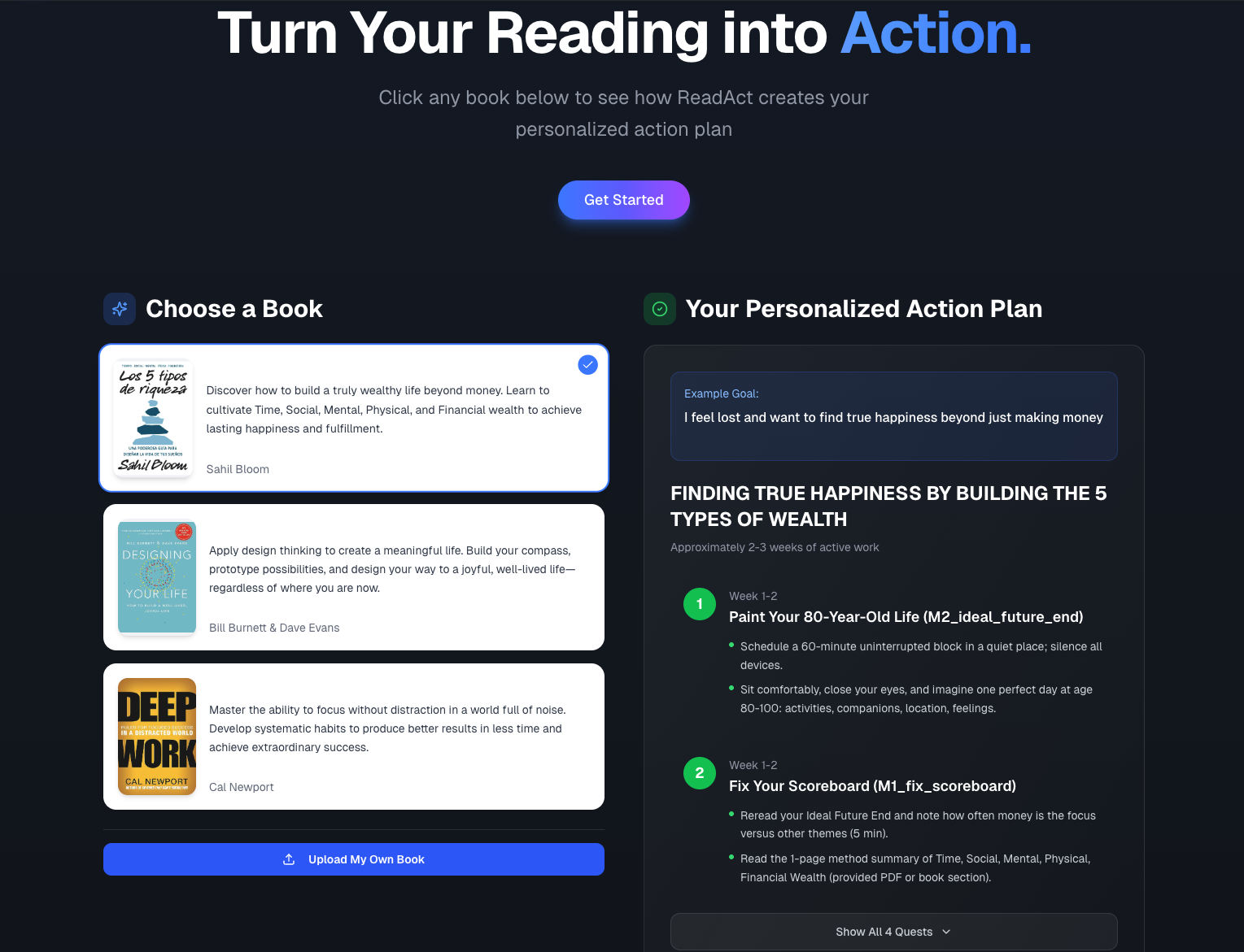 Screenshot 2 of ReadAct