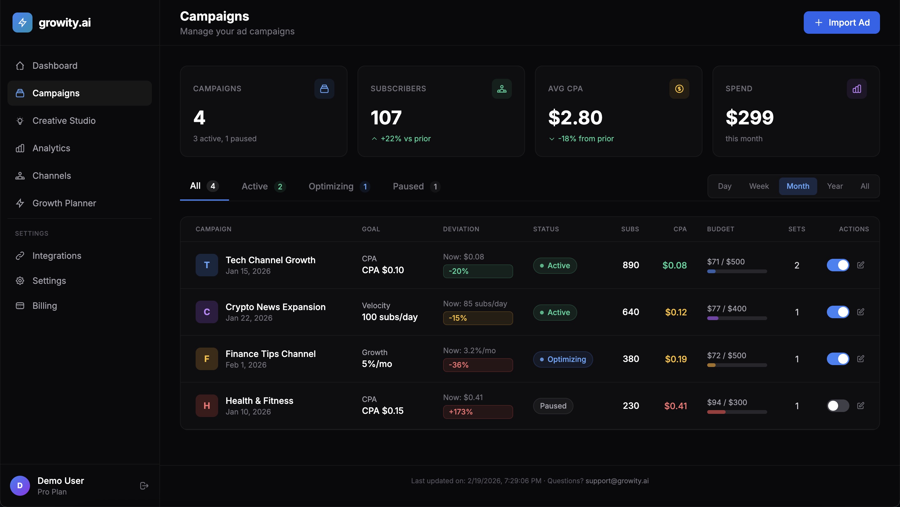 Screenshot 3 of growity.ai