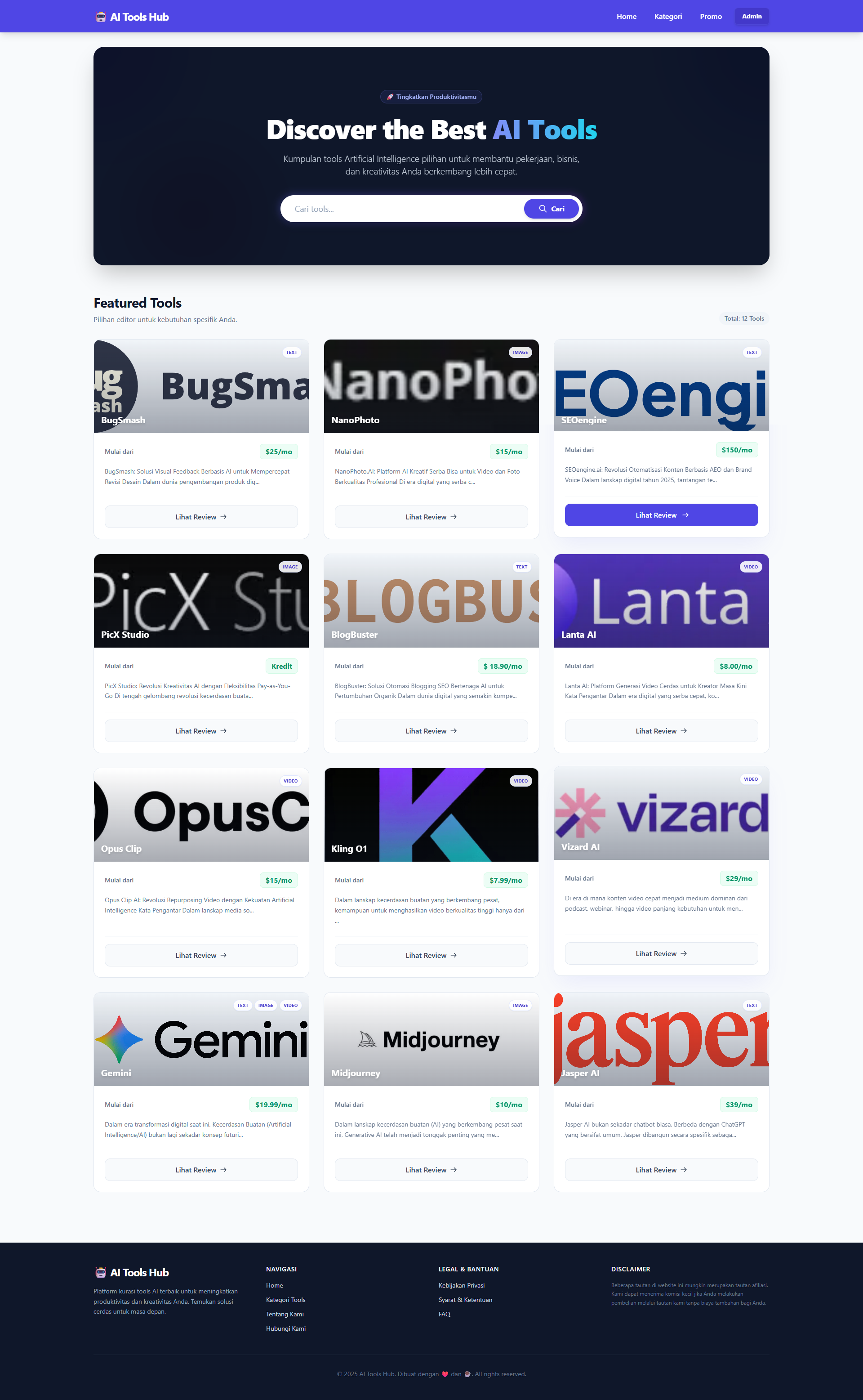 Screenshot 2 of AI Tools Hub