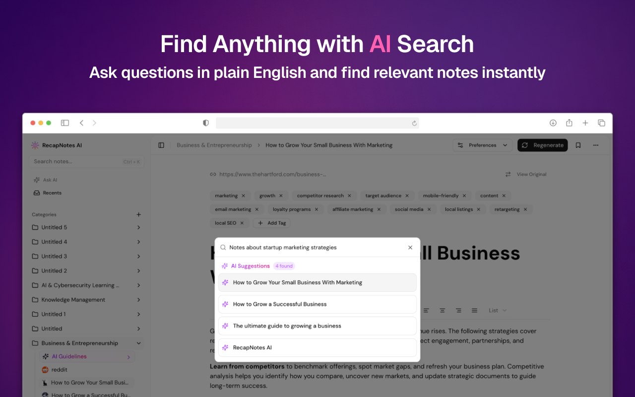 Screenshot 4 of RecapNotes AI
