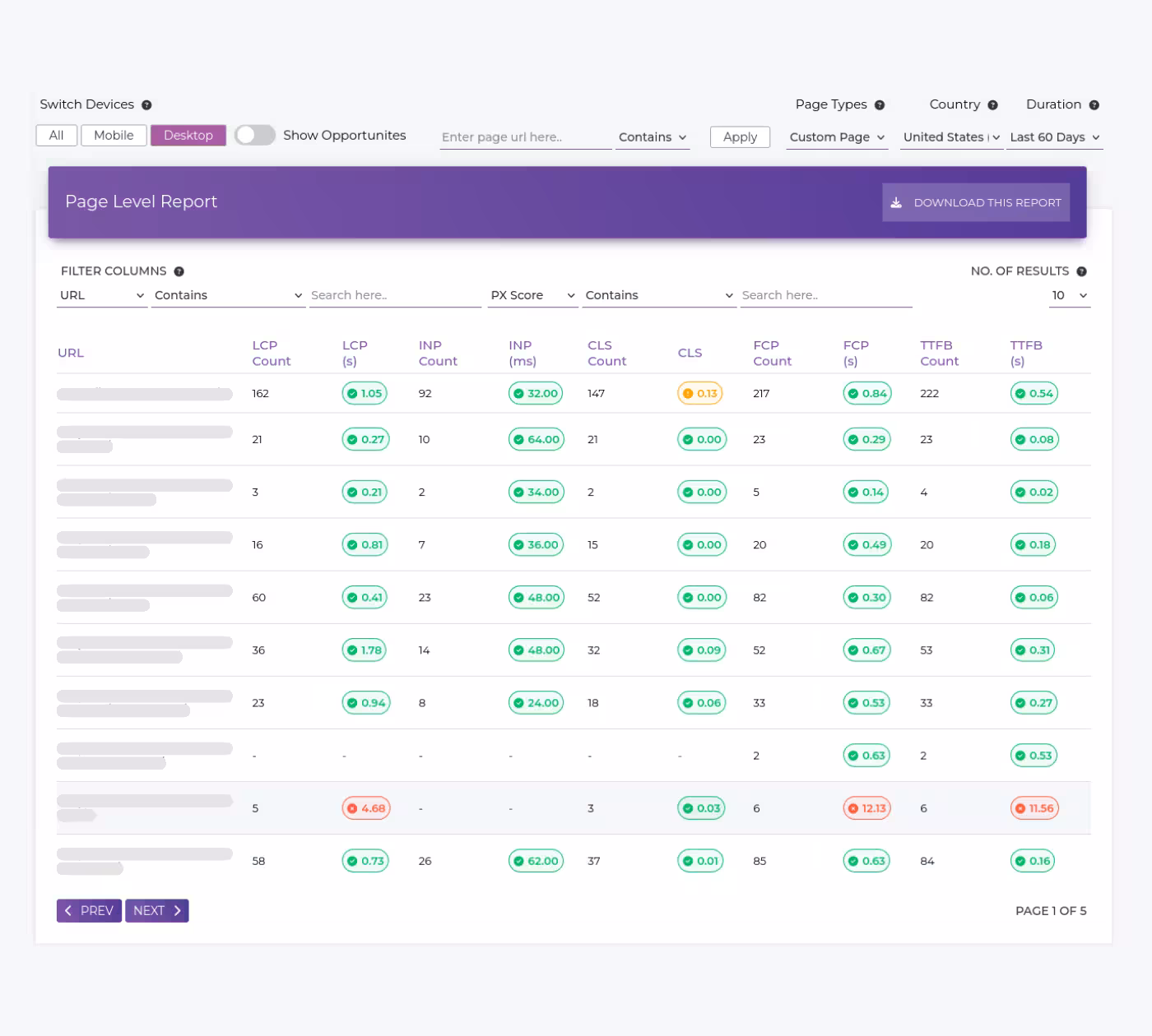 Screenshot 2 of Creeper CWV RUM