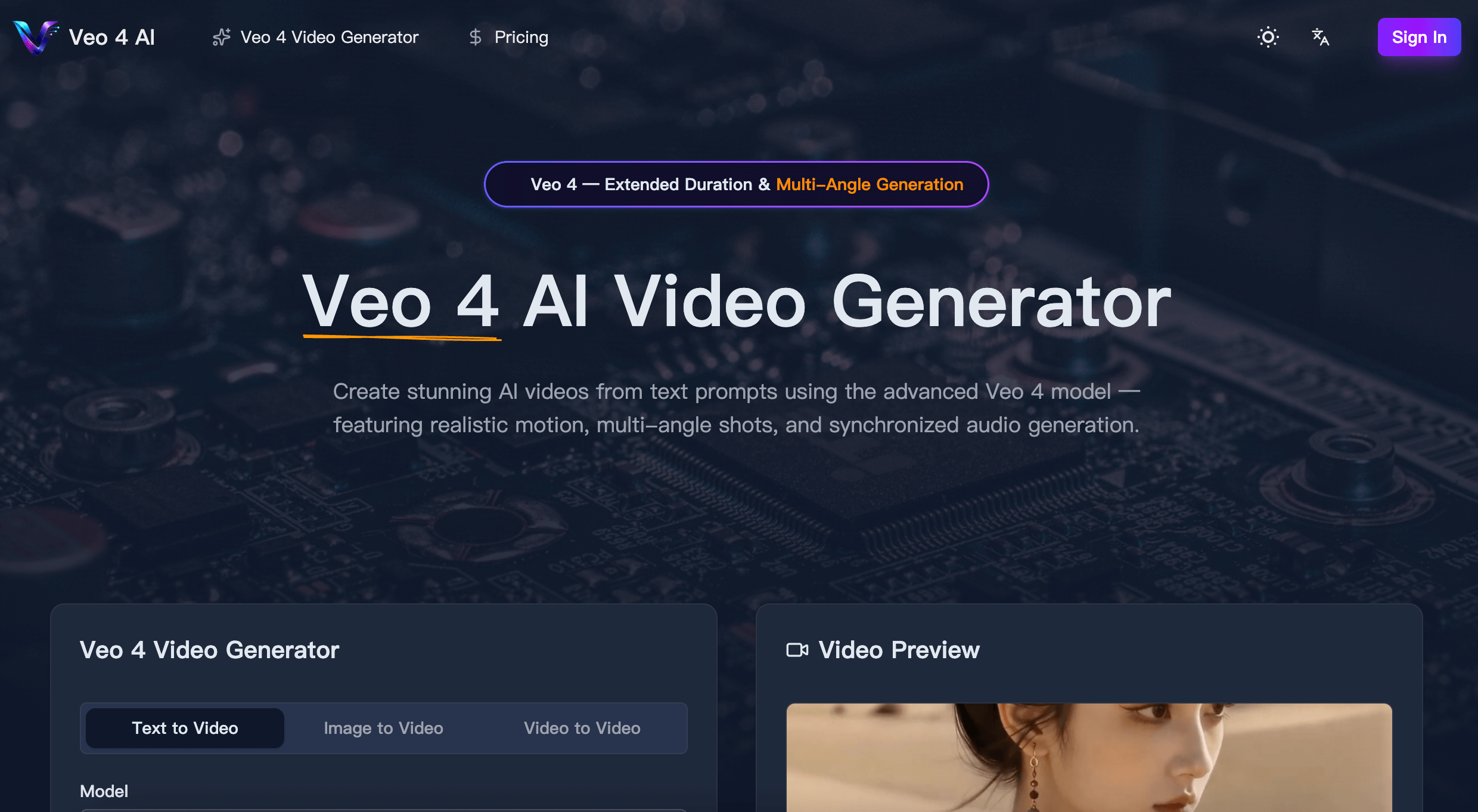 Screenshot 1 of Veo 4 AI Editor