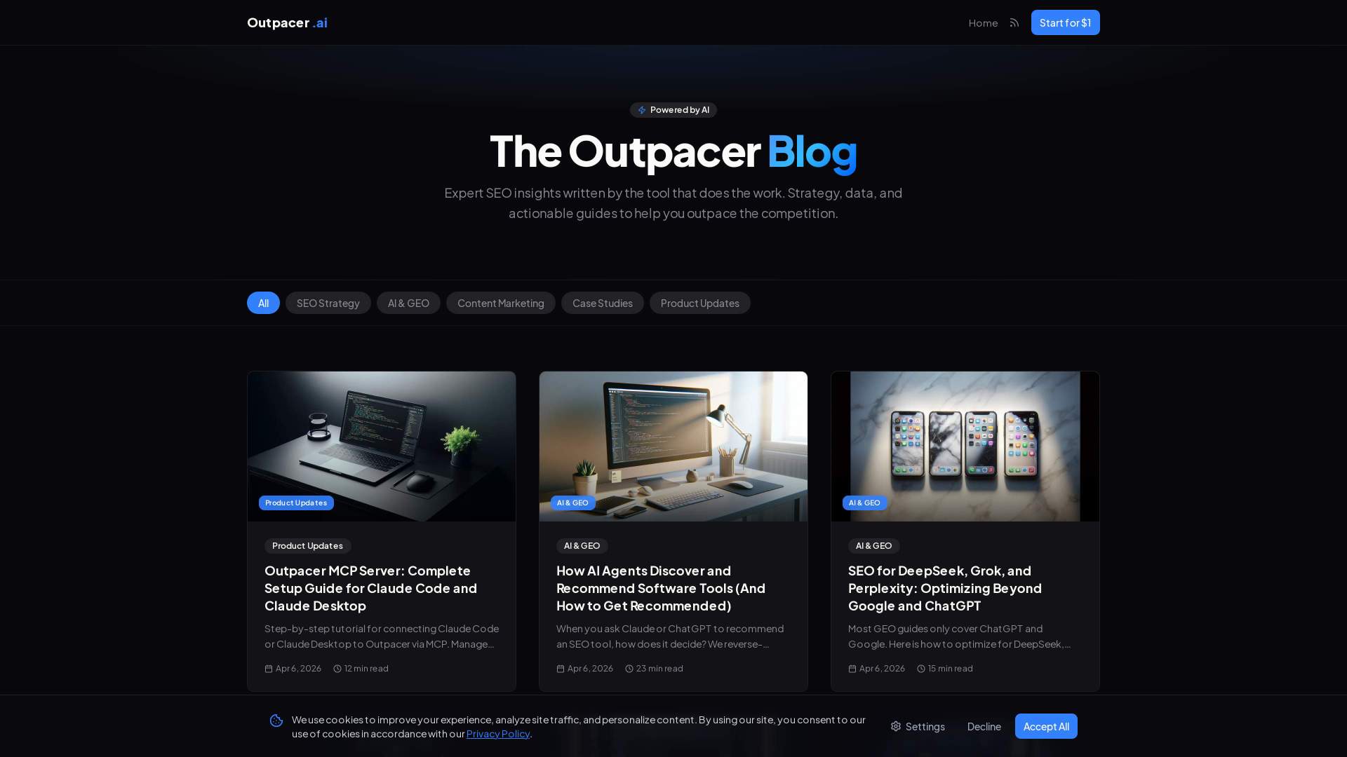 Screenshot 1 of Outpacer.ai