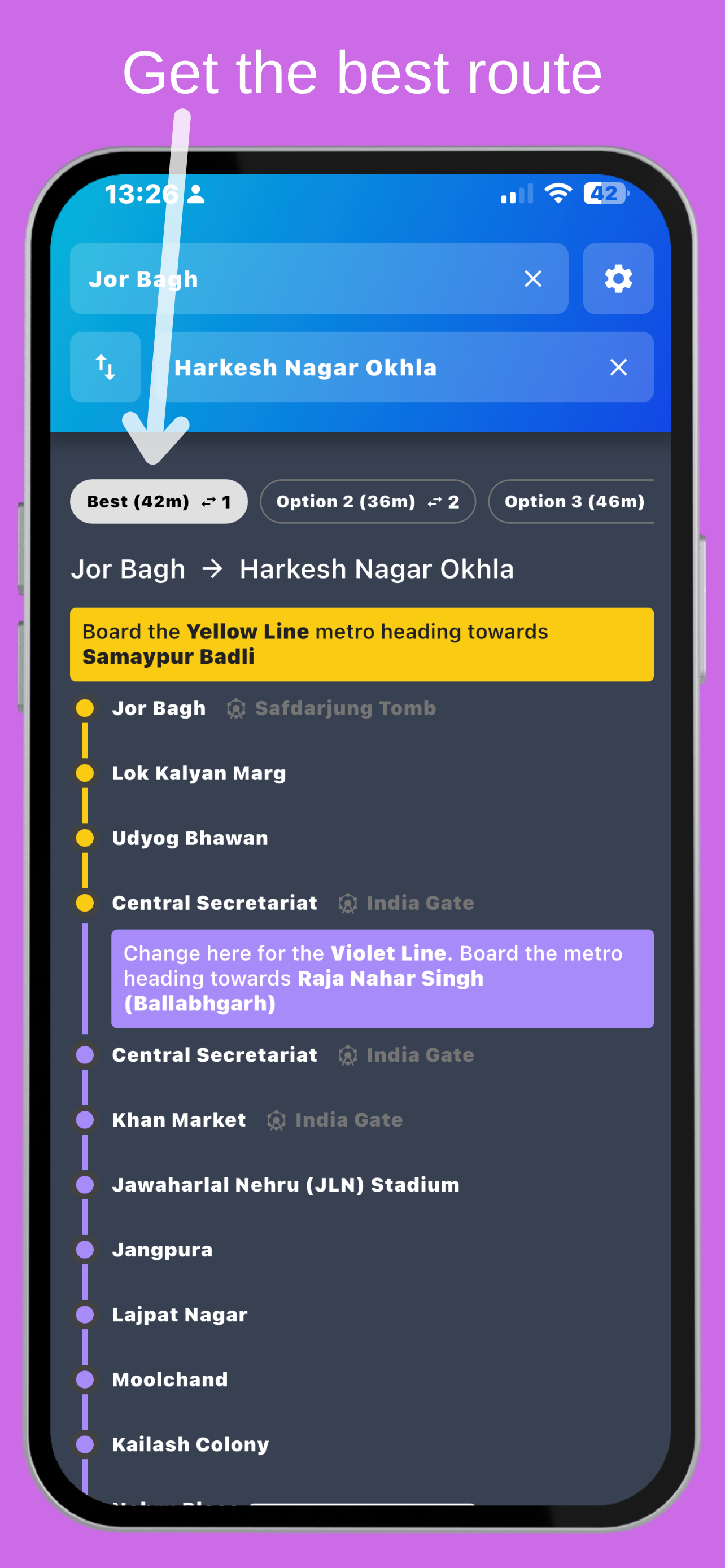 Screenshot 4 of Metro Between Stations – Delhi