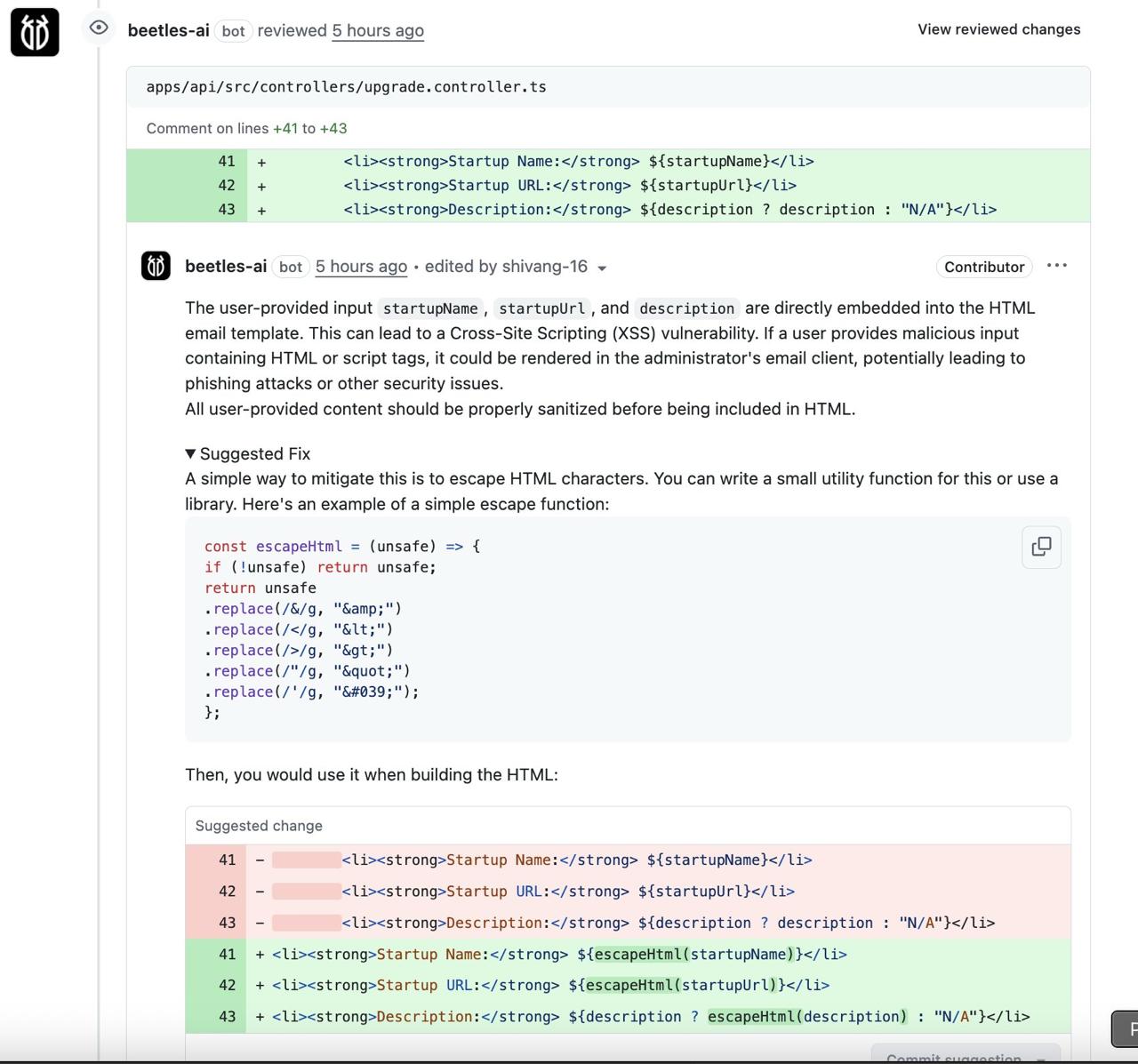 Screenshot 3 of Beetle | AI Code Reviewer