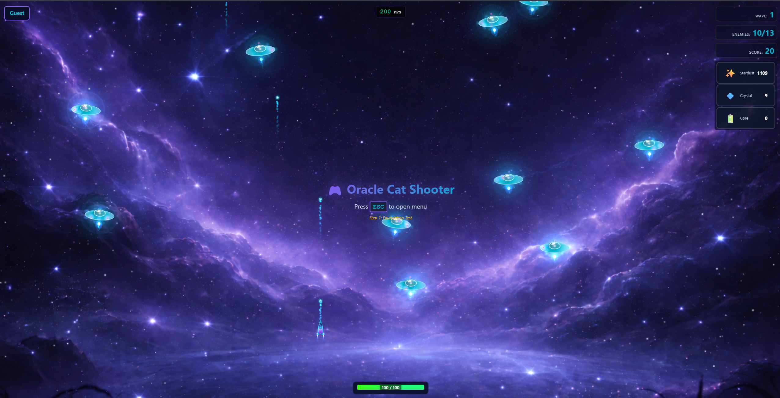 Screenshot 2 of Oracle Cat Shooter Space Game