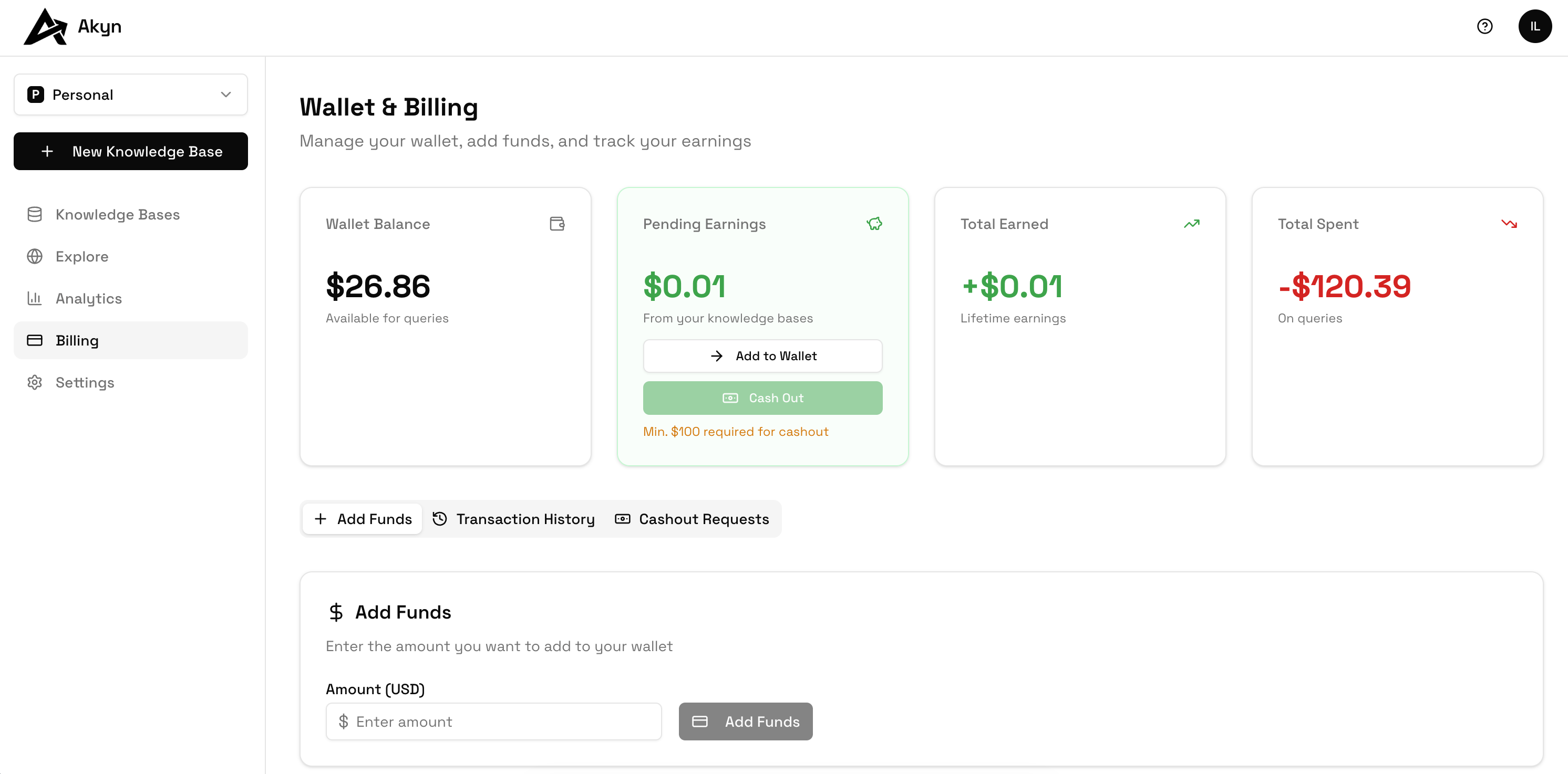 Screenshot 1 of Akyn AI