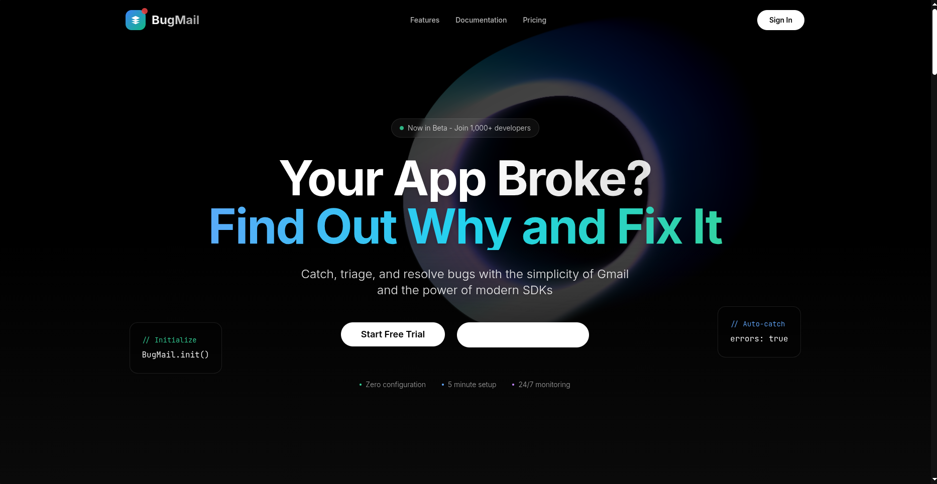 Screenshot 1 of Bugmail