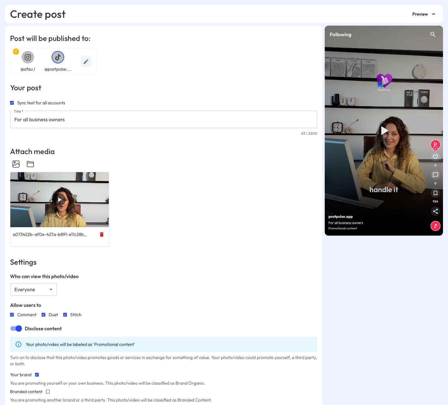 Screenshot 4 of PostPulse for Developers