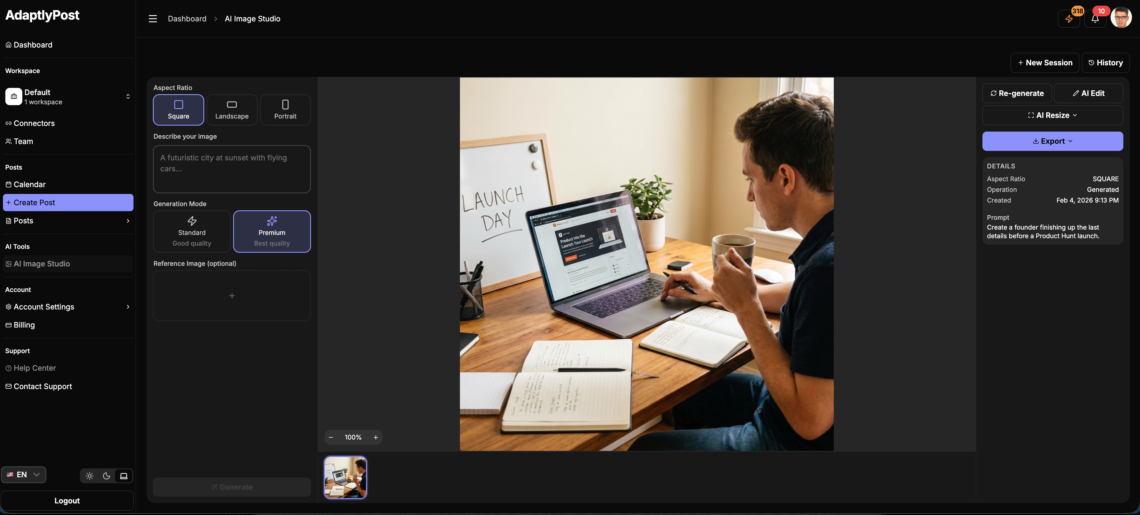 Screenshot 2 of AdaptlyPost