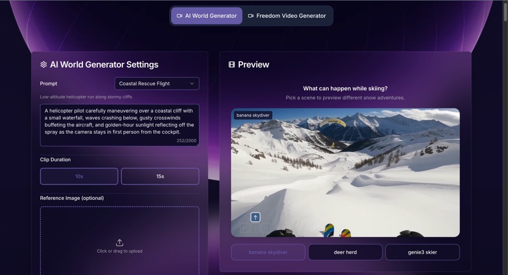 Screenshot 1 of AI World Generator