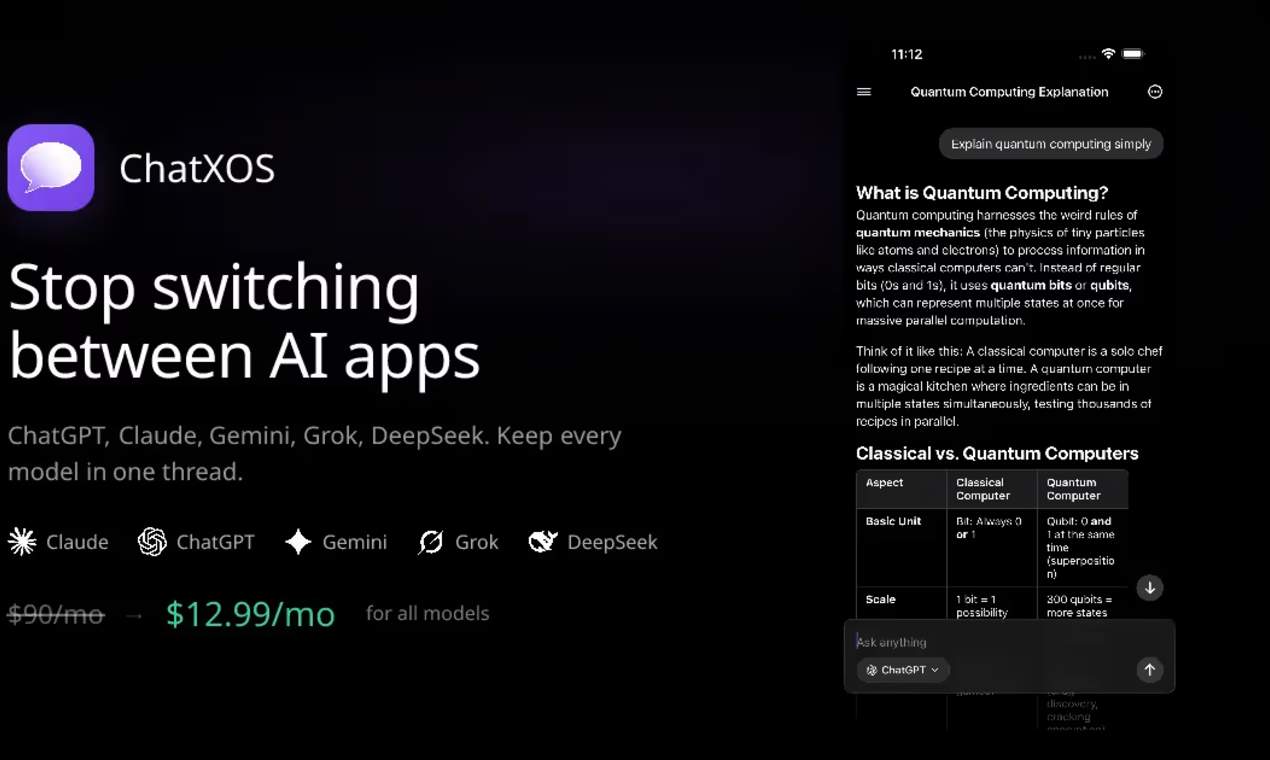 Screenshot 1 of ChatXOS