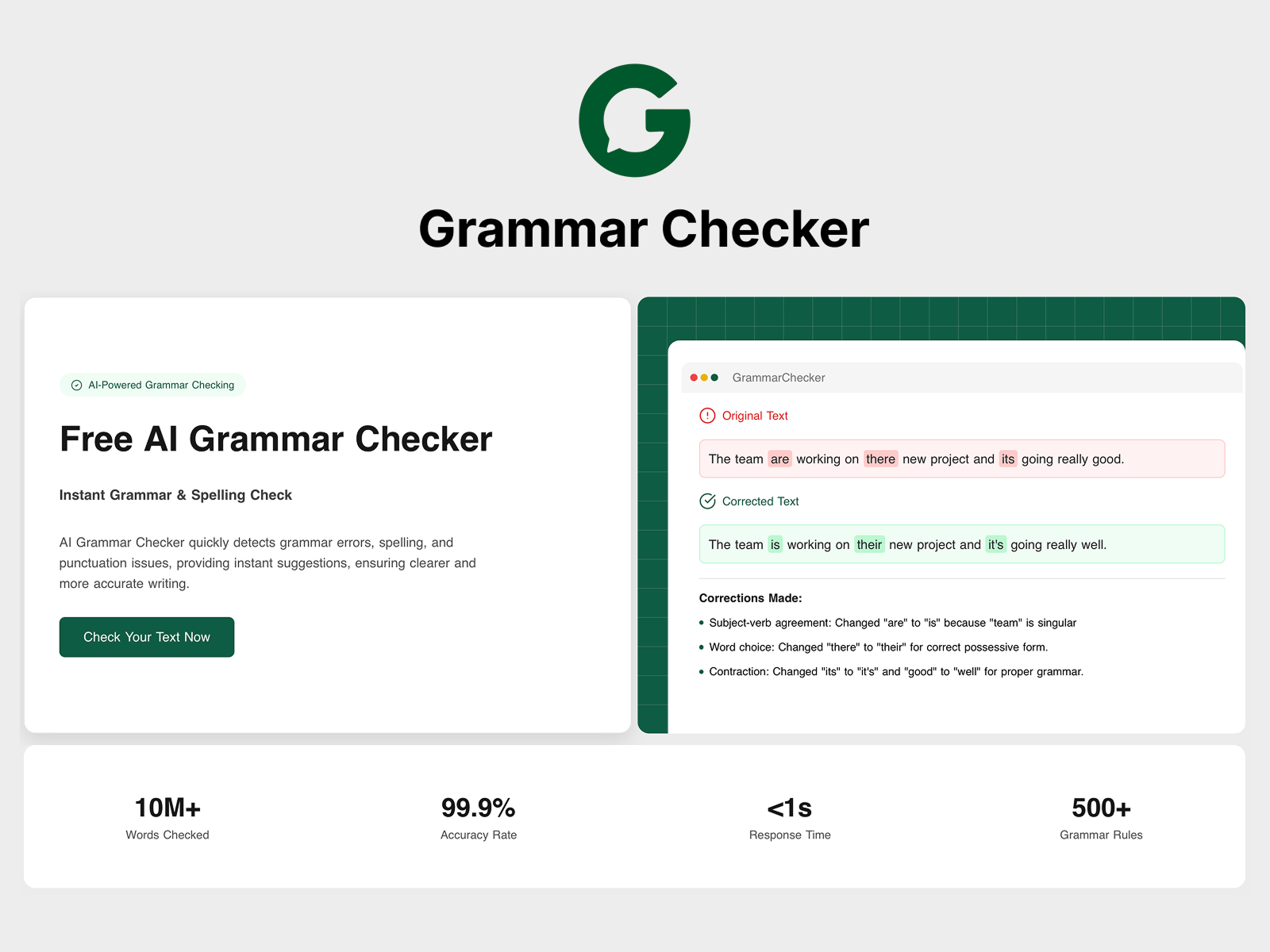 Screenshot 1 of GrammarChecker