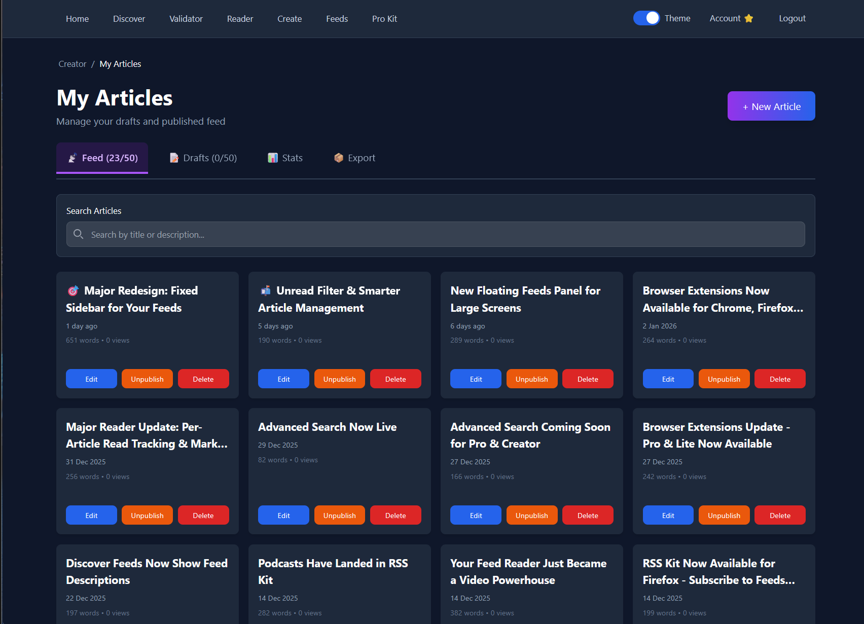 Screenshot 10 of RSS Kit