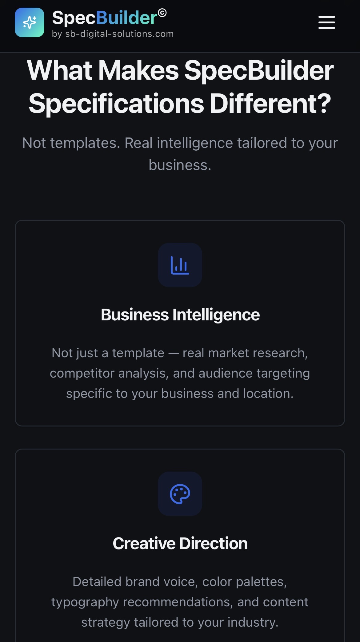 Screenshot 7 of SpecBuilder AI