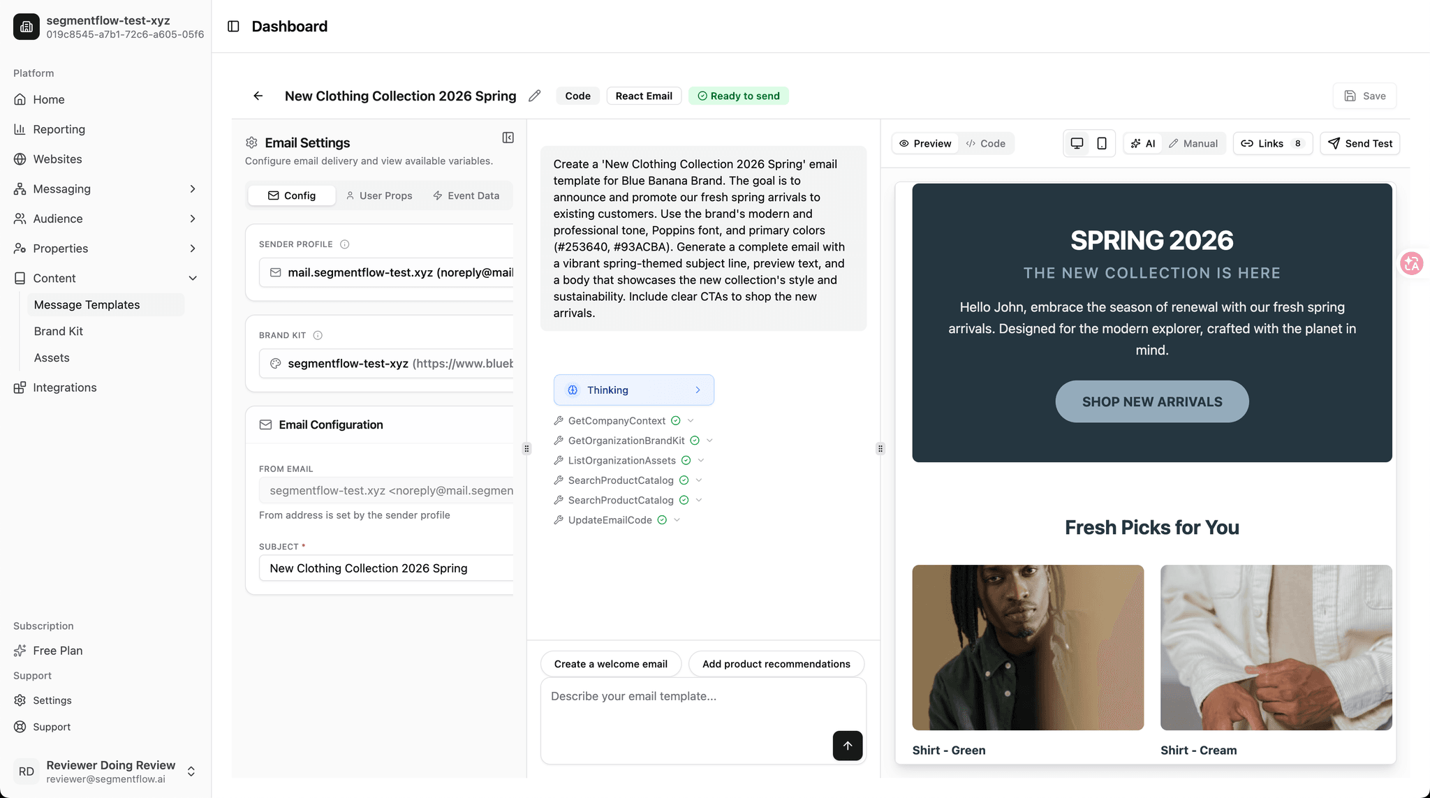 Screenshot 1 of SegmentFlow.ai