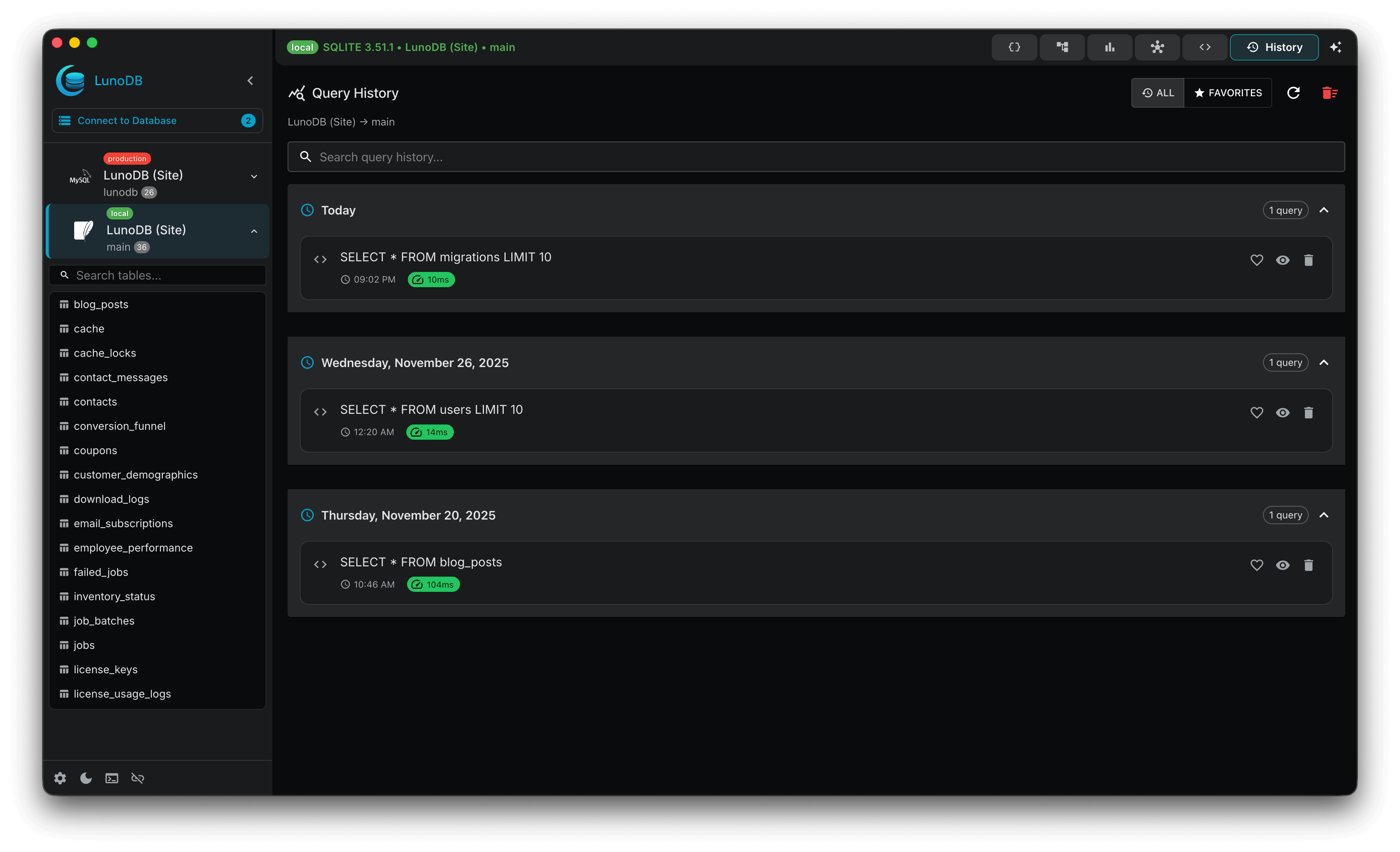 Screenshot 7 of LunoDB - Modern Database Software
