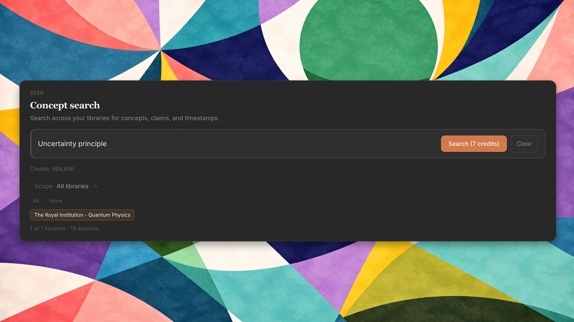 Screenshot 4 of ConceptSeek