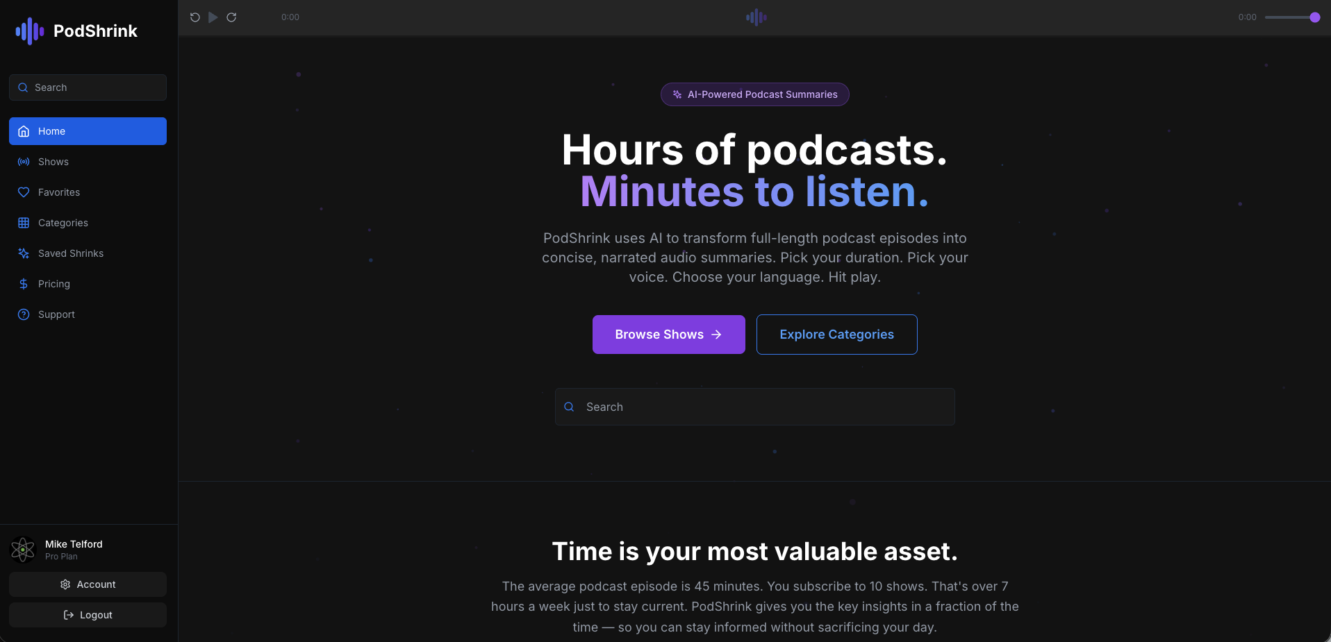 Screenshot 1 of PodShrink