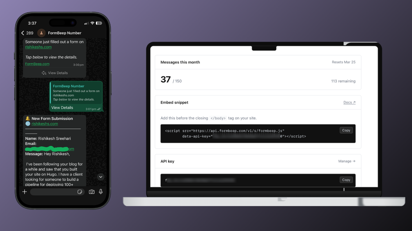 Screenshot 2 of FormBeep