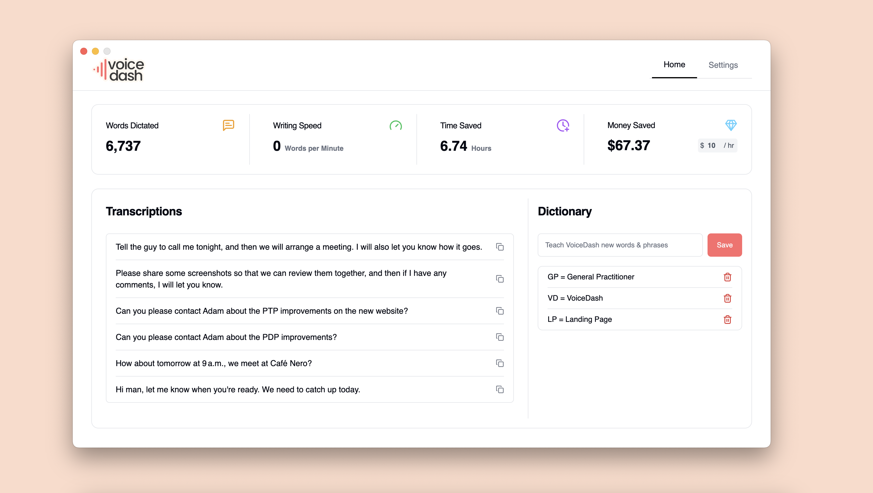 Screenshot 7 of VoiceDash