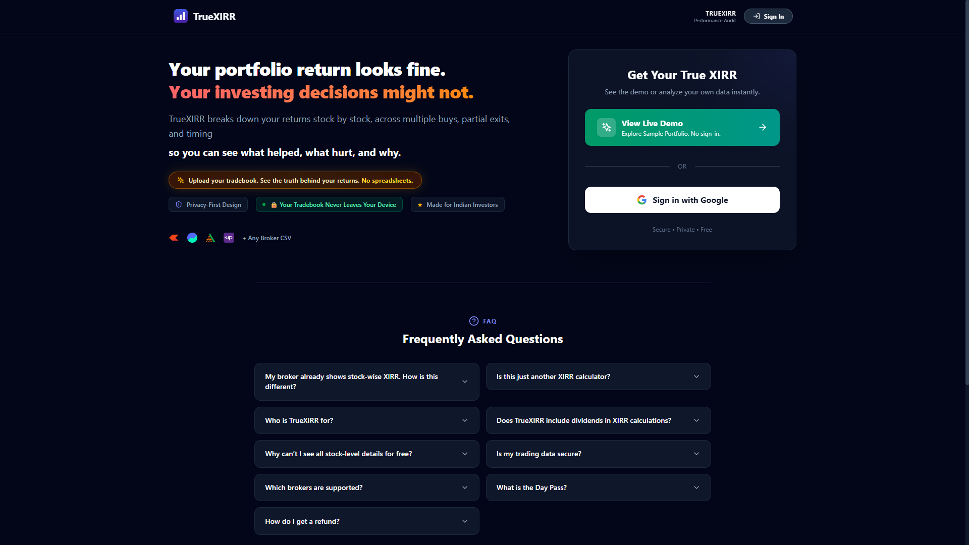 Screenshot 8 of TrueXIRR